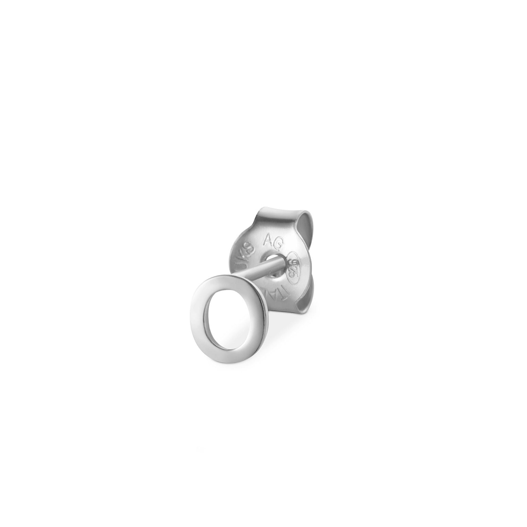 Jukserei Ohrstecker "LETTER" Silber O