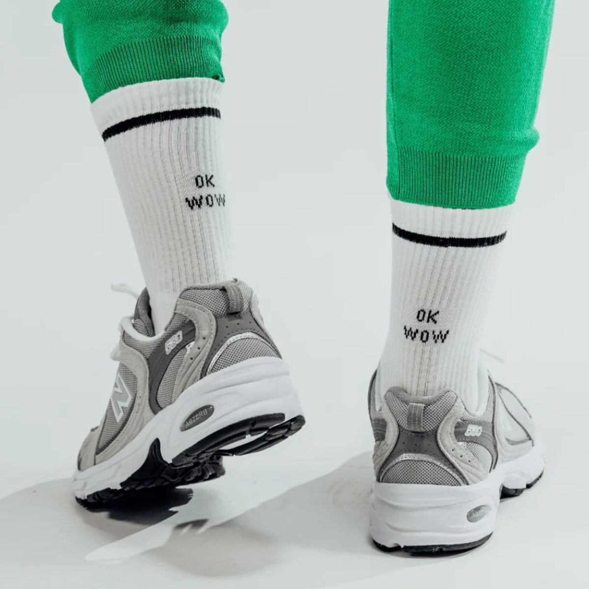 No Bad Days Club Statement Socken "OK WOW"