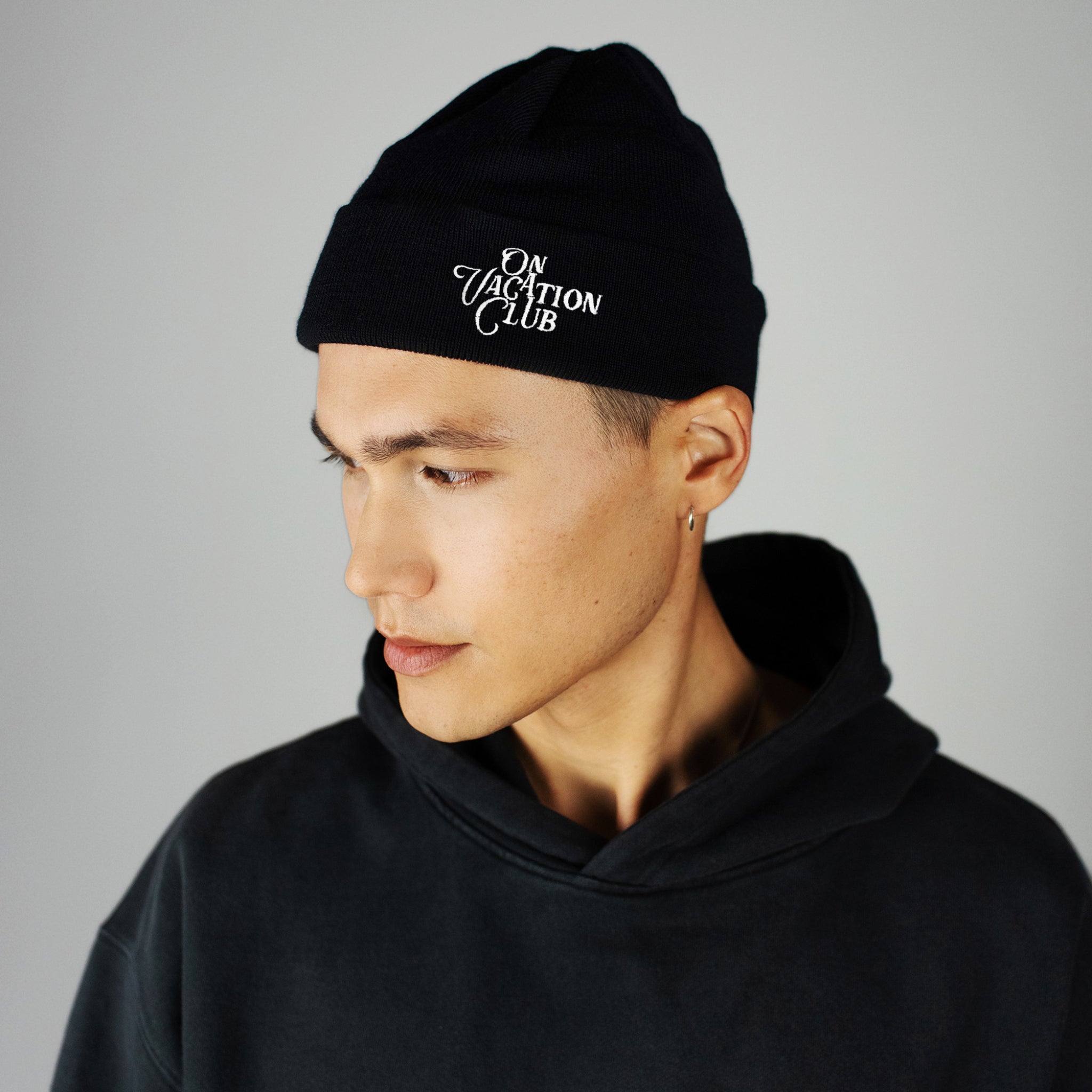 On Vacation Beanie "Calligraphy"