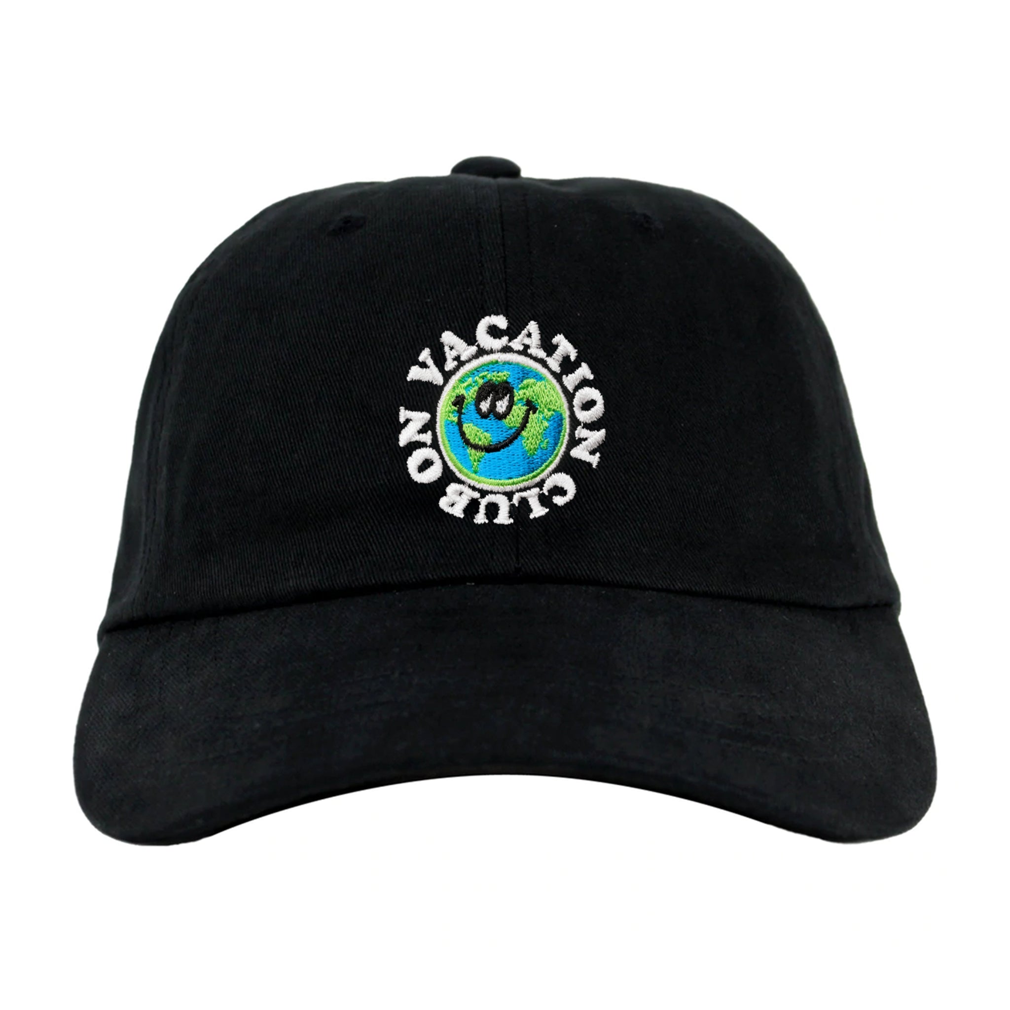 On Vacation Cap "Globe" One Size Black