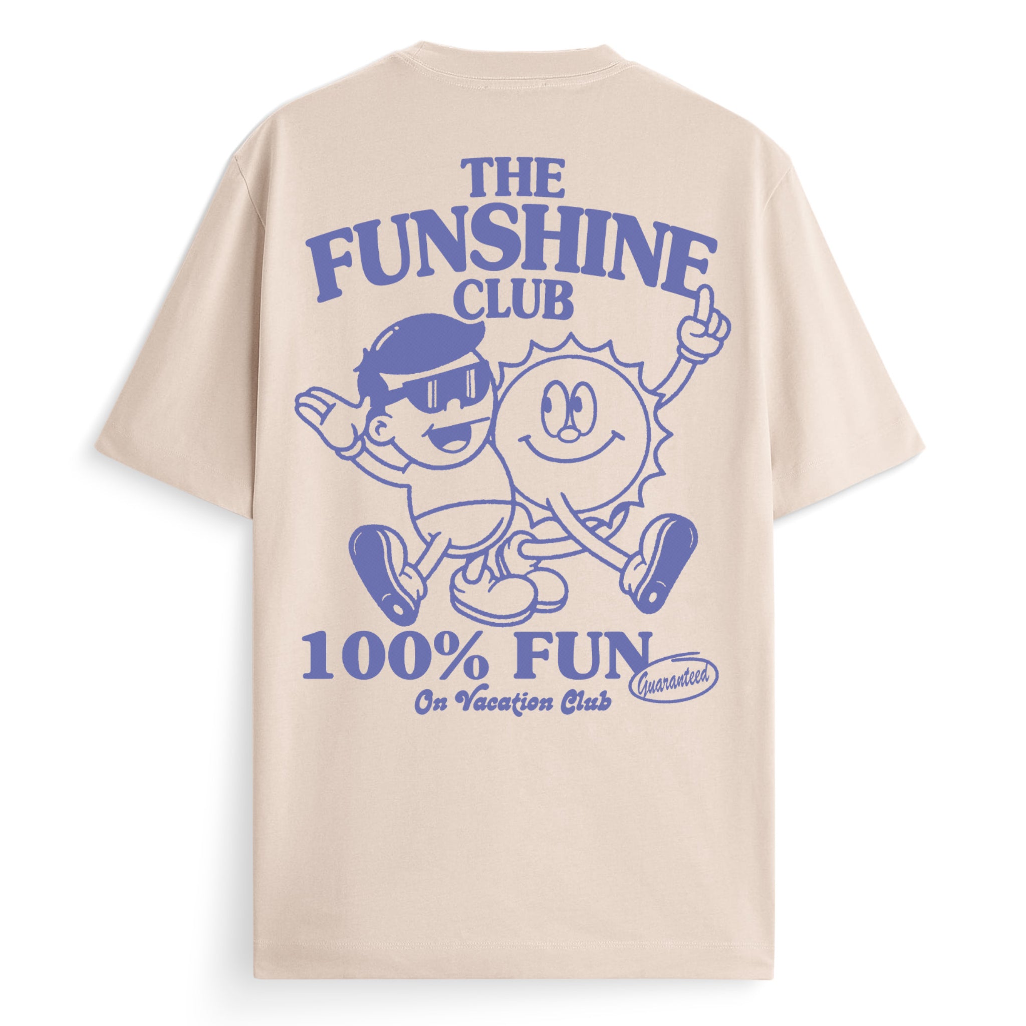 On Vacation Ladies T-Shirt "100% Fun" S Sand