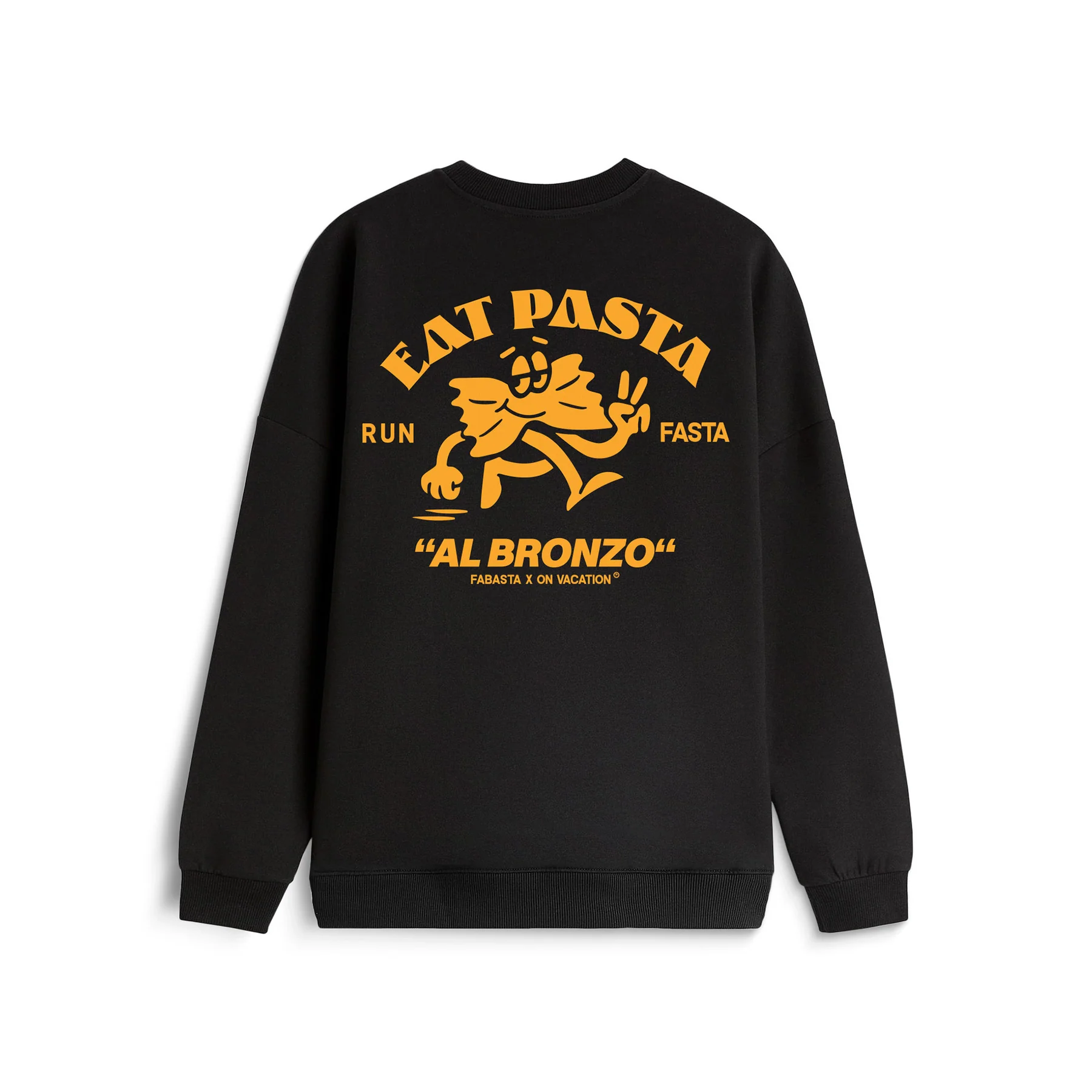 On Vacation Sweater "Eat Pasta" XL Schwarz