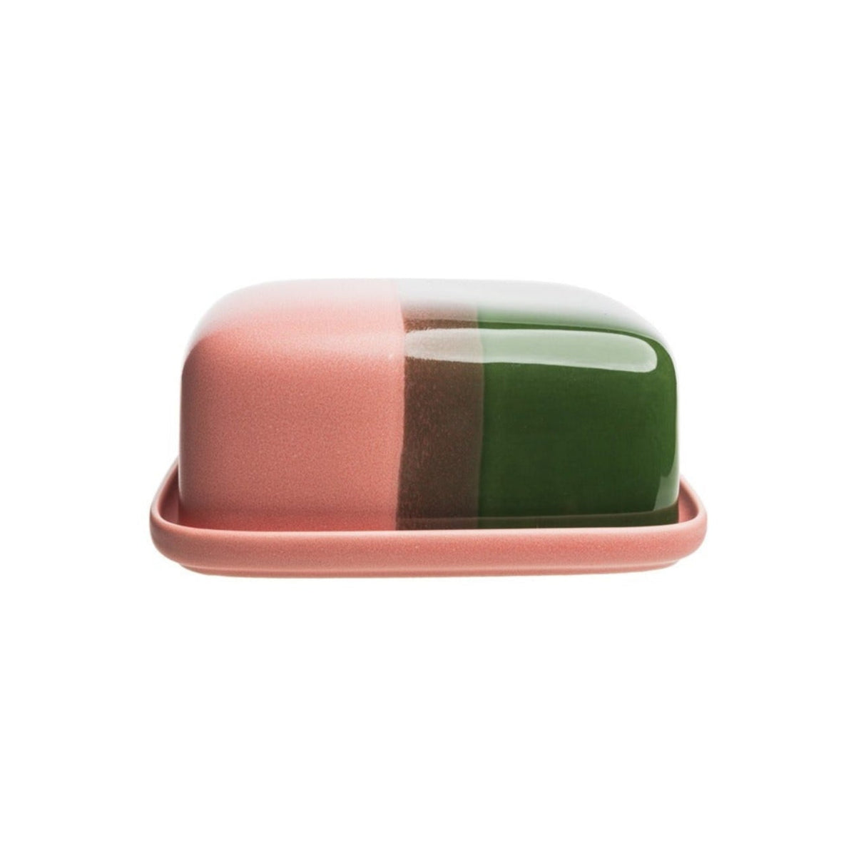 Tranquillo Butterdose "INDUSTRIAL" Grün Rosa