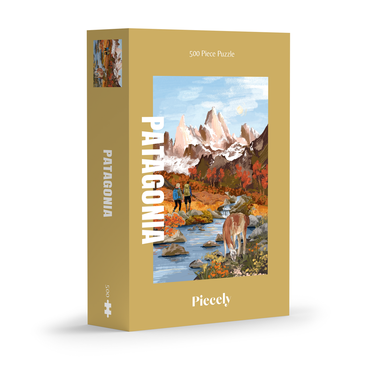 Piecely Puzzle 500 Teile Patagonia 34 x 48 cm