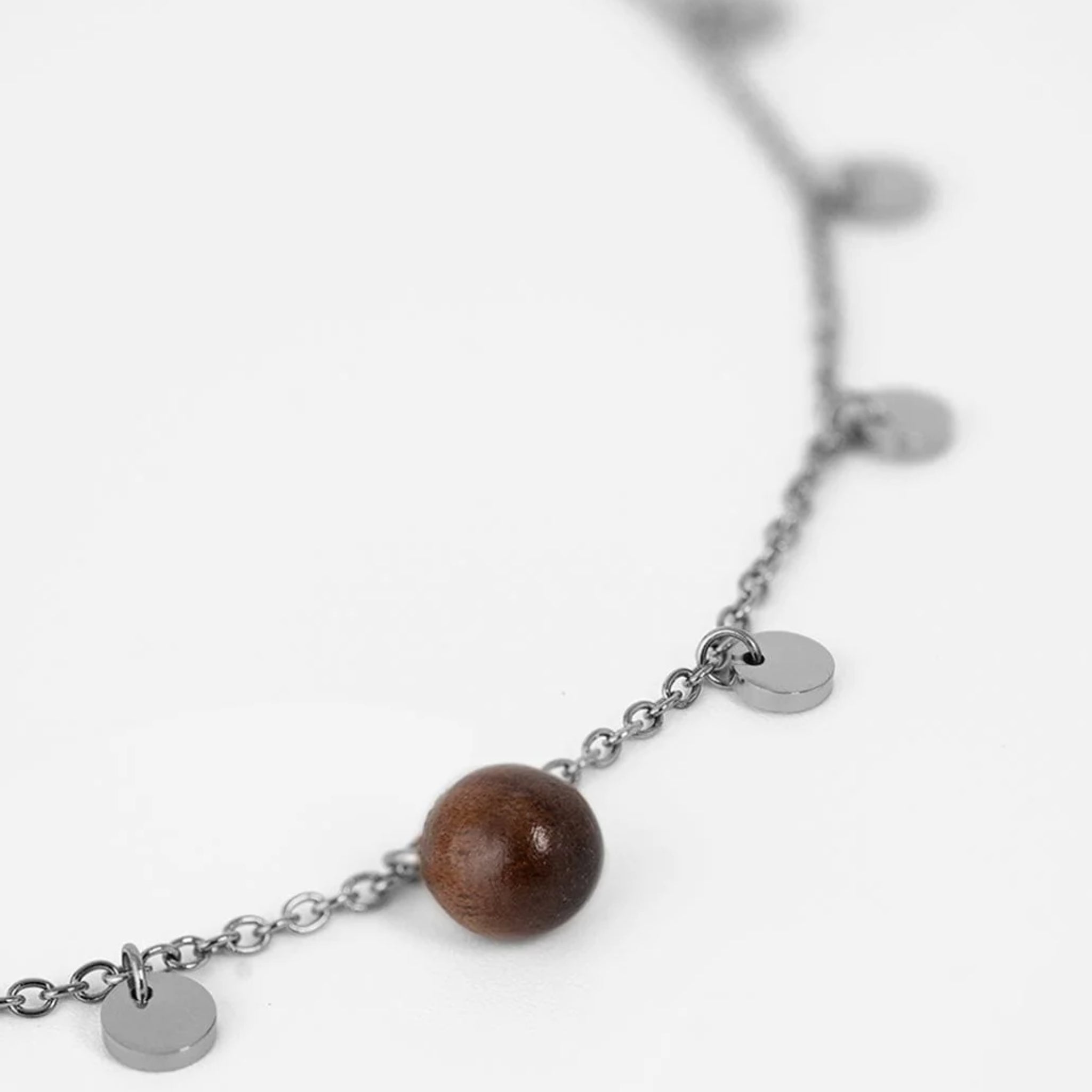KERBHOLZ Armband "PEARL BRACELET" Walnut & Silver