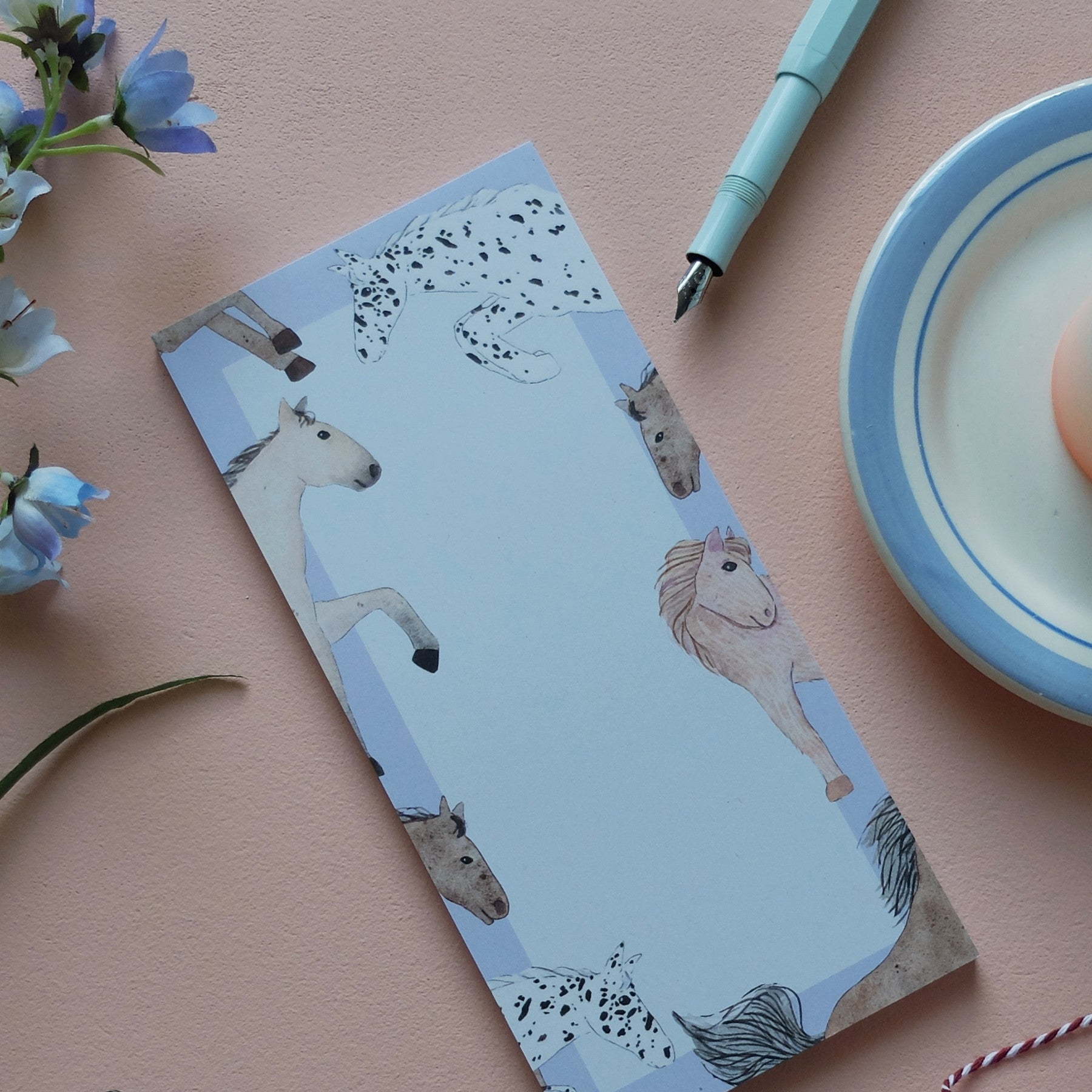 wonder of today Notizblöcke 10x20 cm Pferde