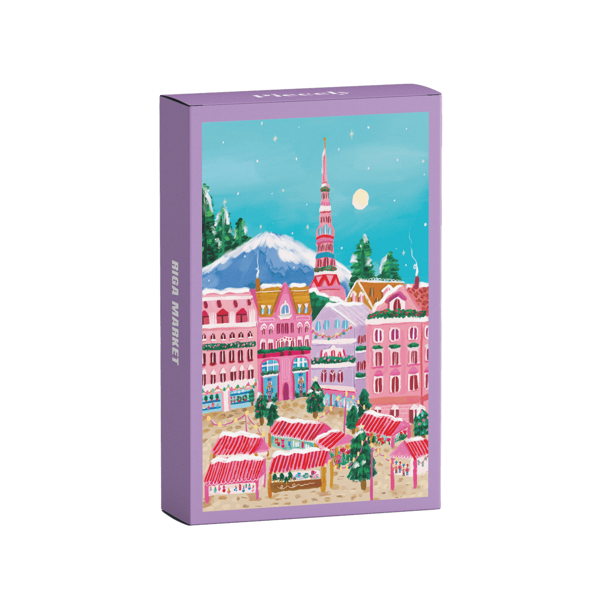 Piecely Mini Puzzle 99 Teile Riga Market 10 x 14 cm