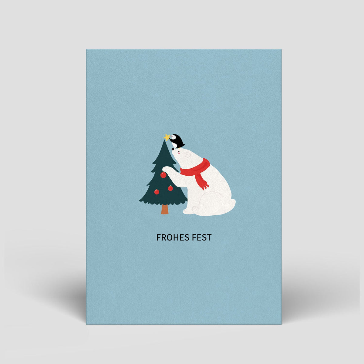 Naturbedacht Postkarte Tannenbaum schmücken (Nr. 341)