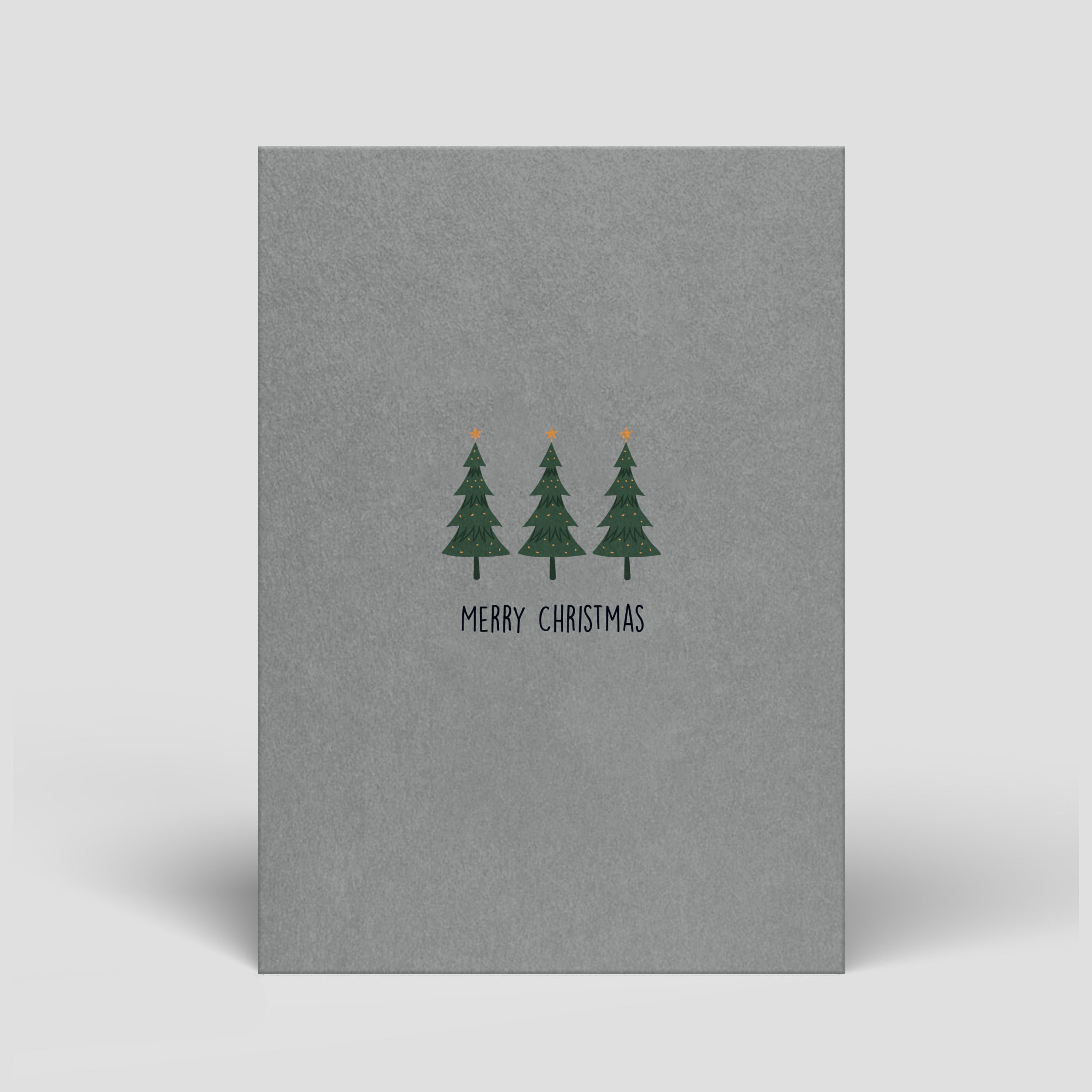 Naturbedacht Weihnachtskarten DIN A6 Drei Tannenbäume (Nr. 8)