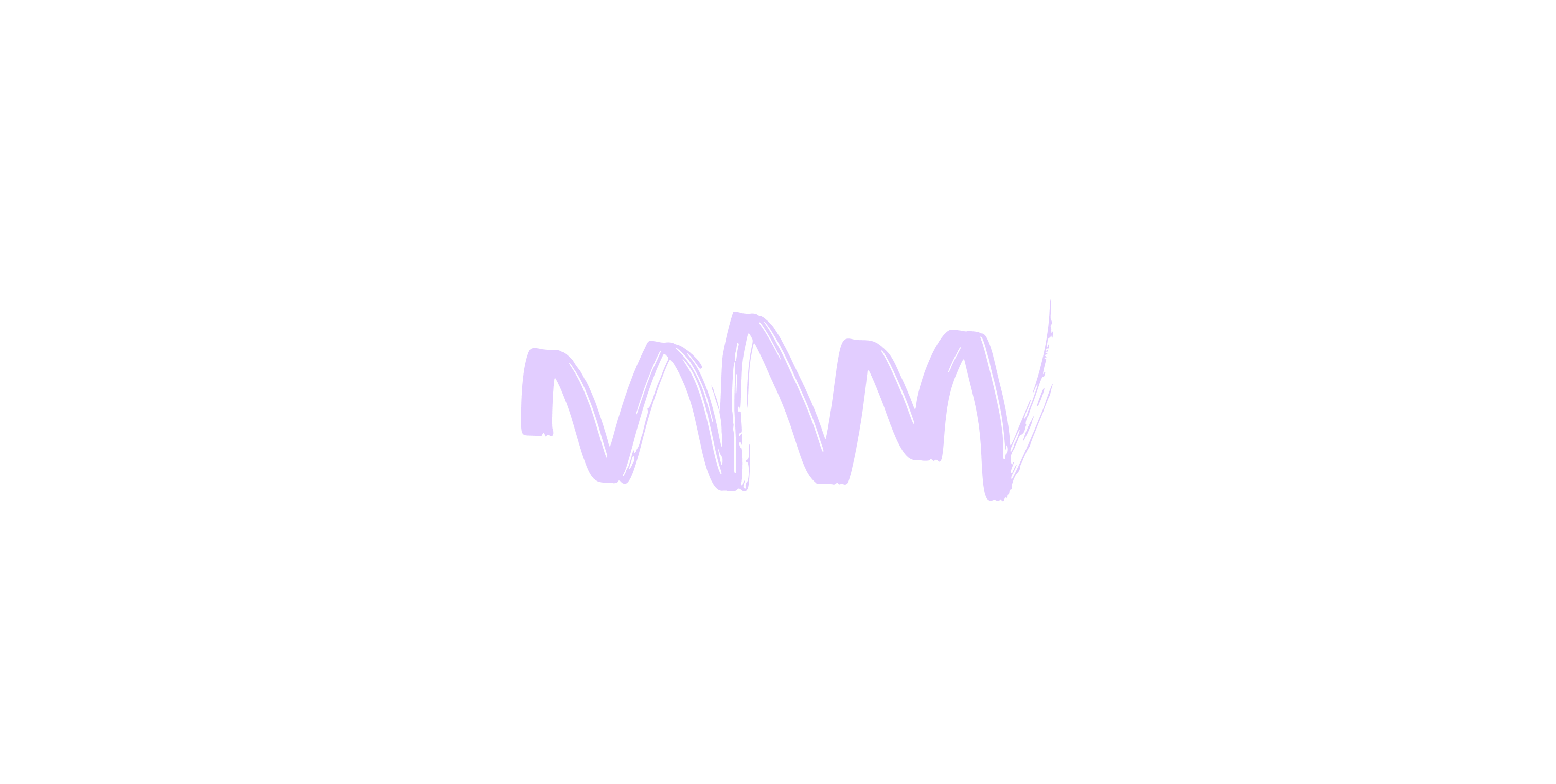 Lilafarbige, unregelmäßige, gewellte Linie vor schwarzem Hintergrund.