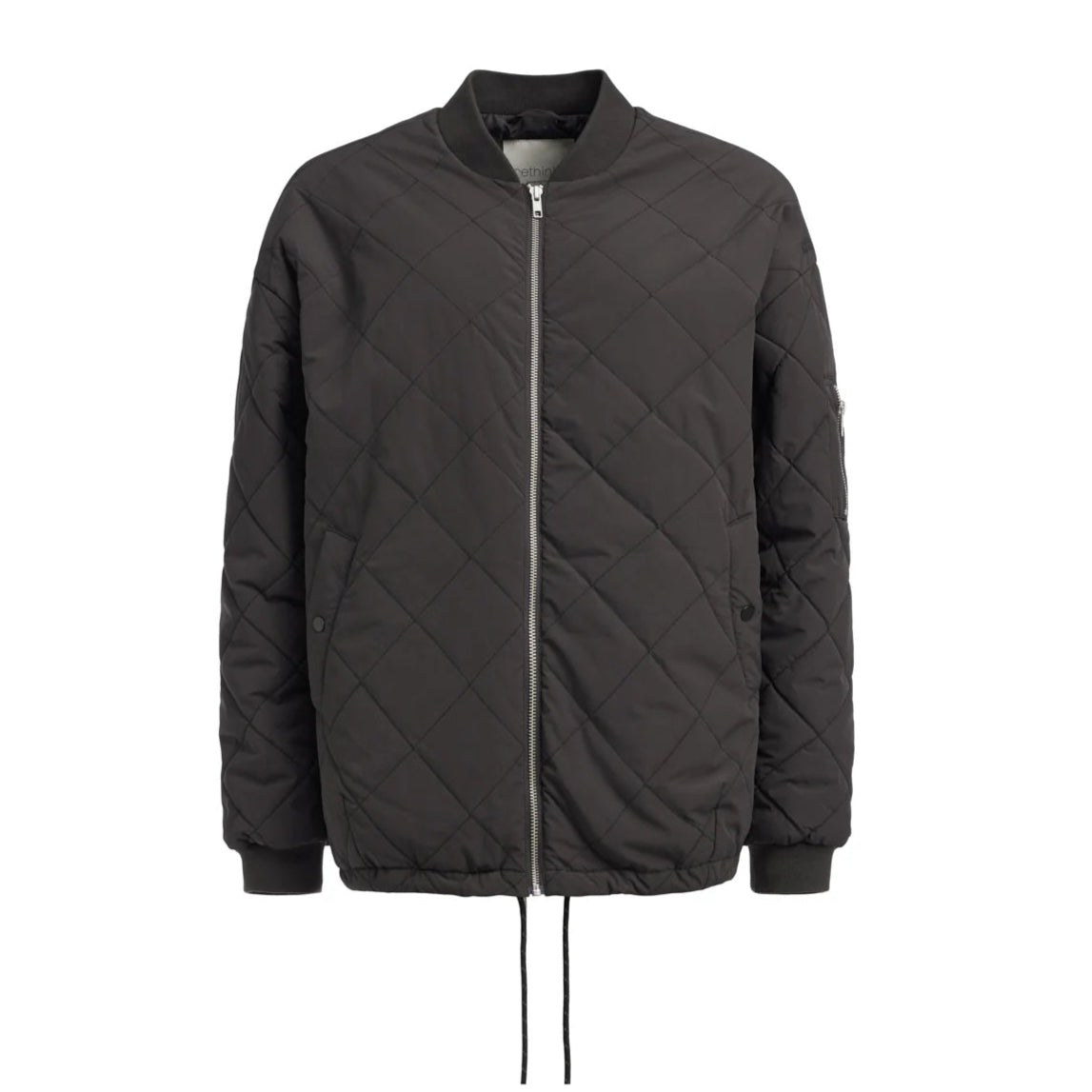 rethinkit Quilted Bomber Jacket "Latté" Almost Black