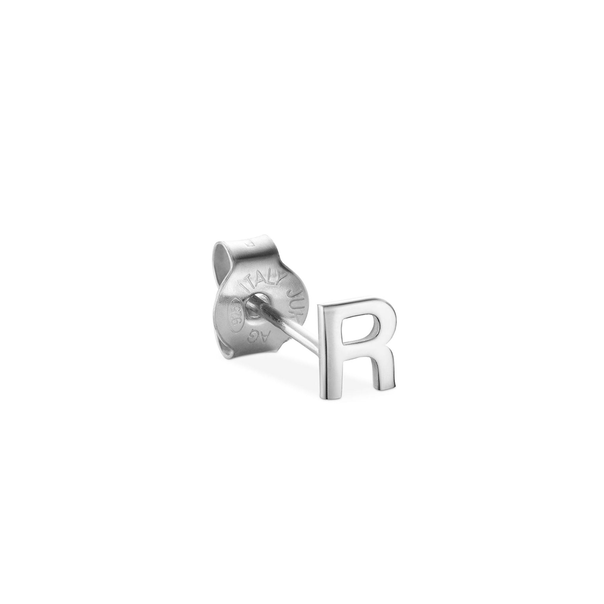 Jukserei Ohrstecker "LETTER" Silber R
