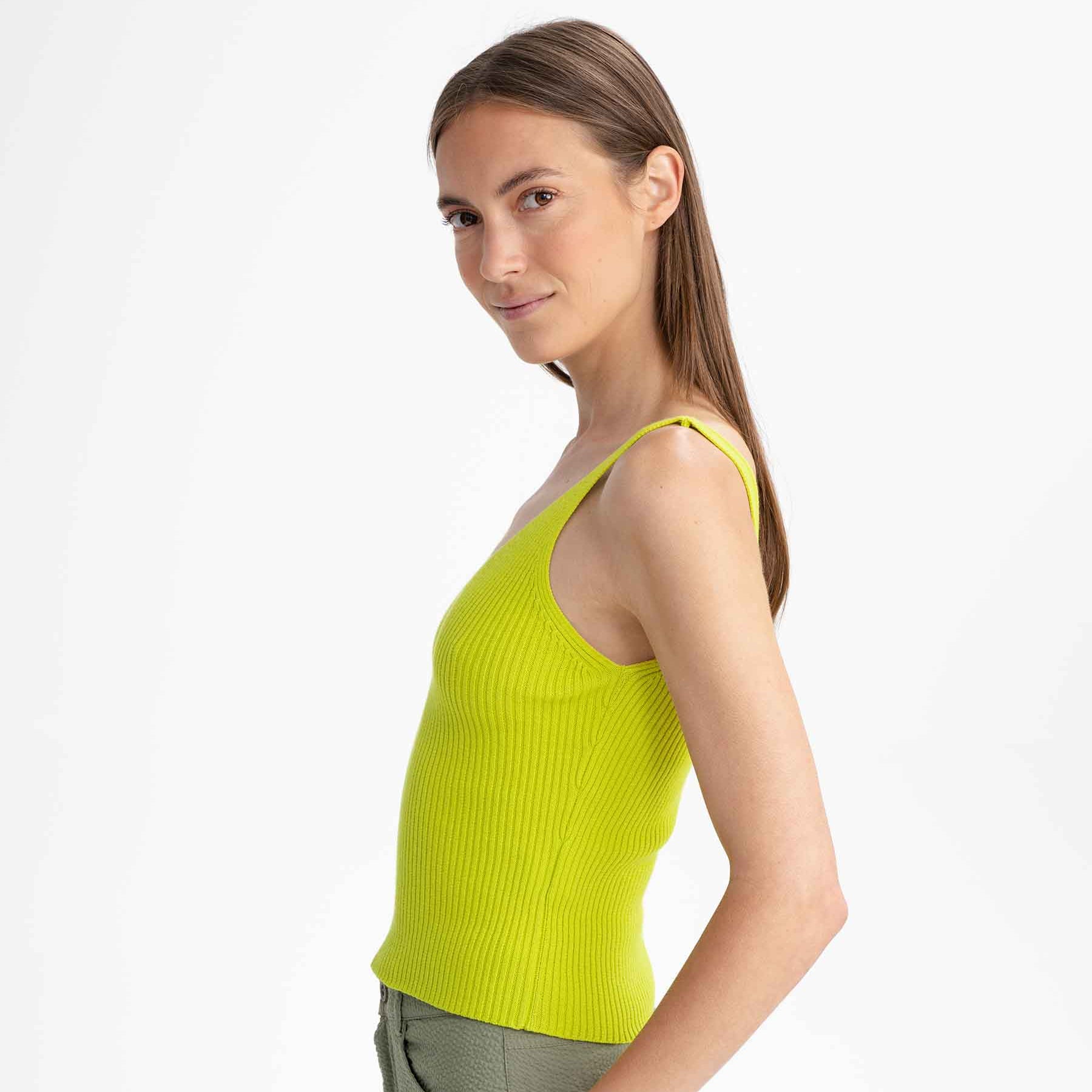 MELA Damen V-Neck Strick Top "RHADA"