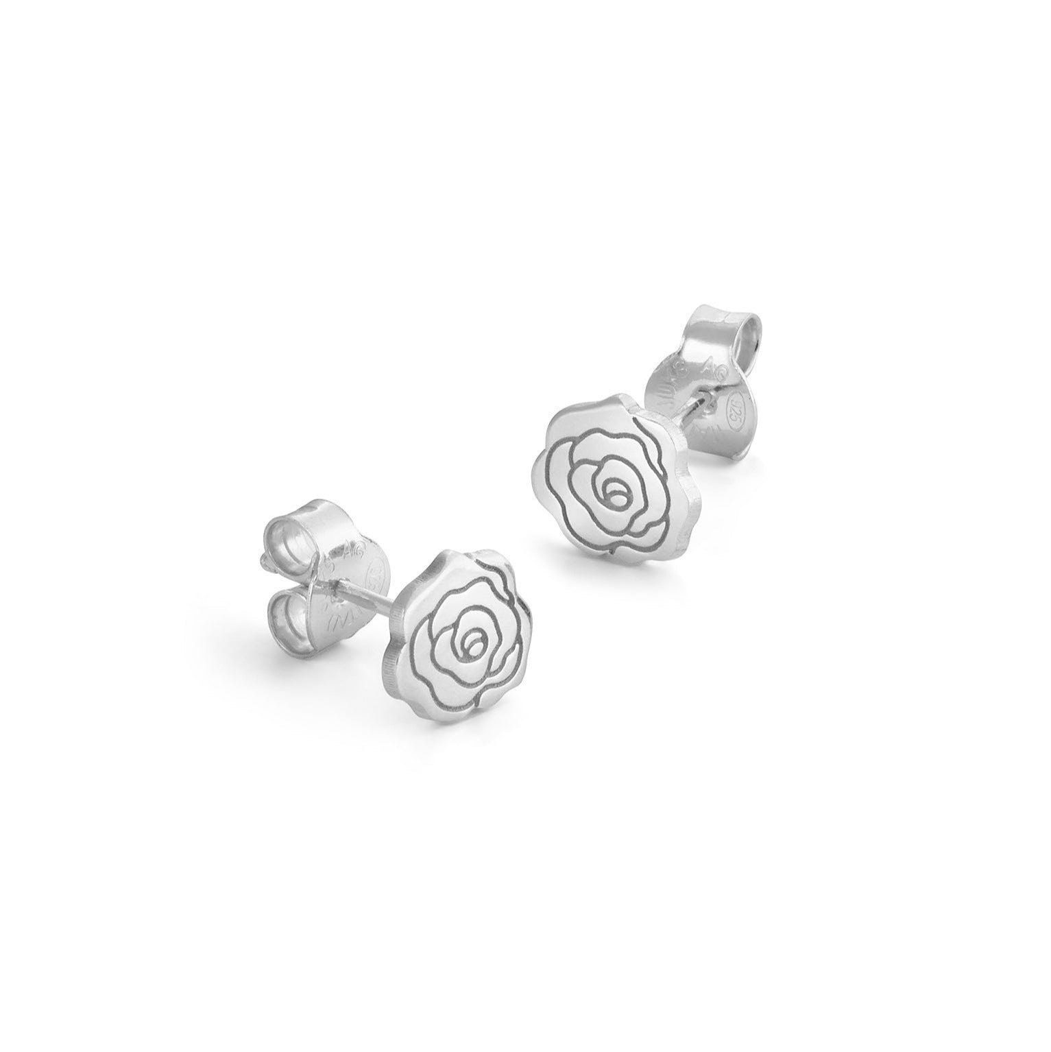 Jukserei Ohrstecker "ROSE" Silber