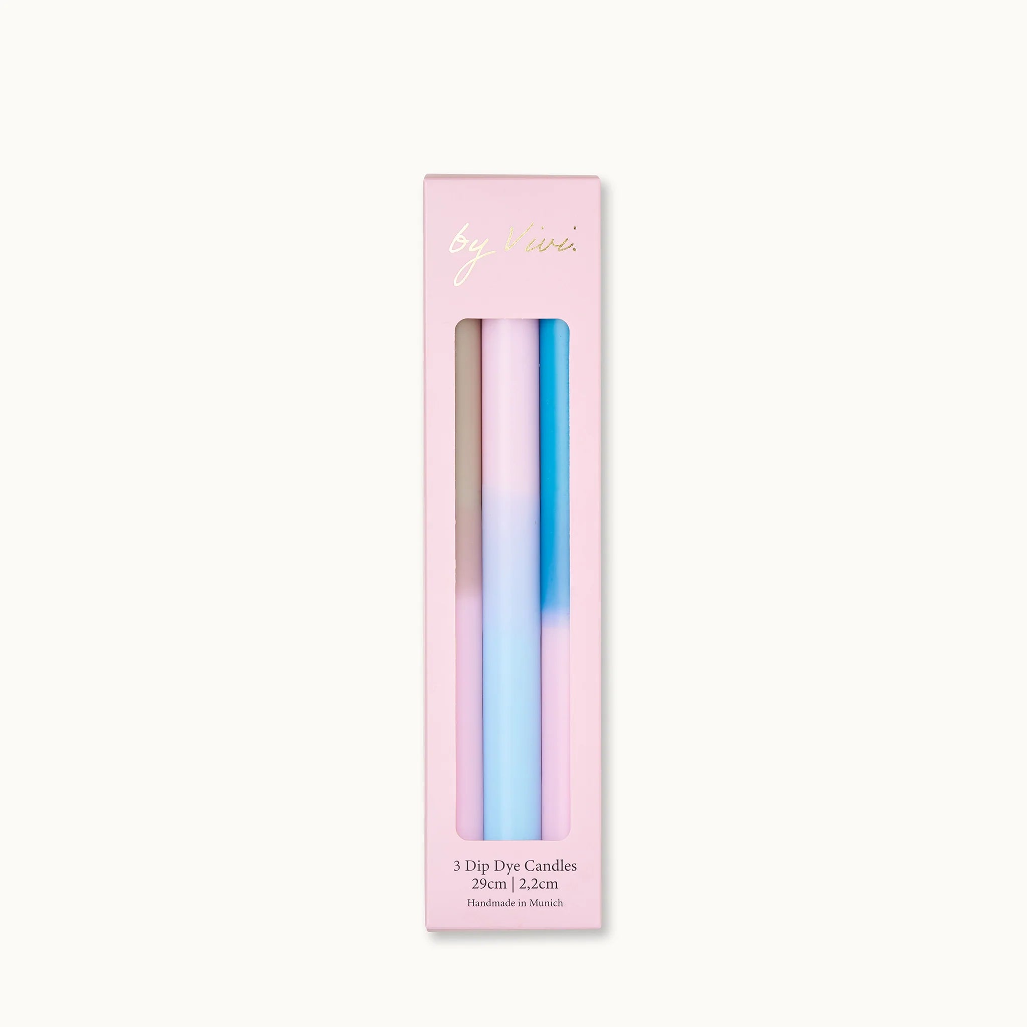 by Vivi Dip Dye Kerzen Set 3-teilig - lang Under the Sea