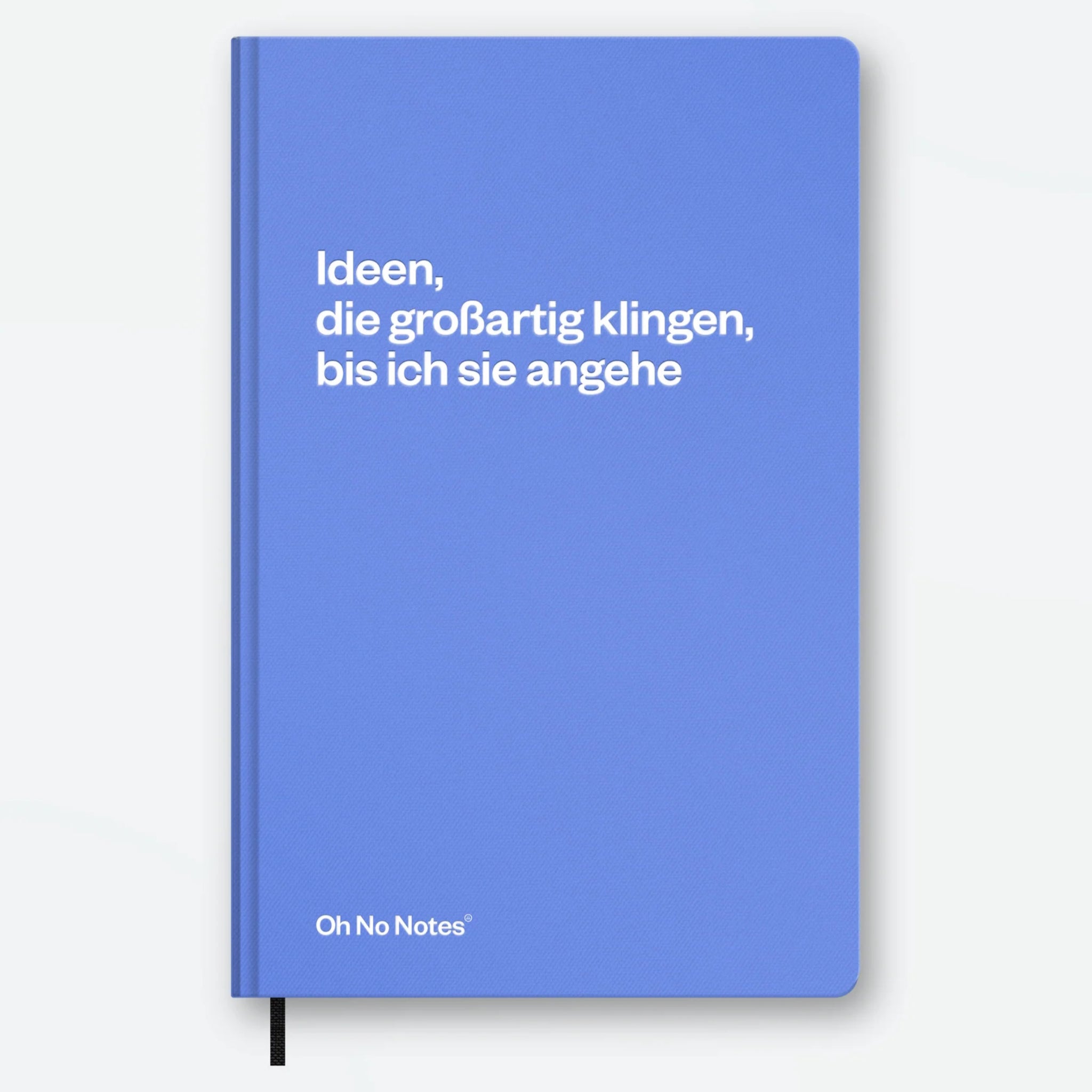 Schlechte Karten Oh No Notes Notizbuch "Großartige Ideen" 13x20 cm Himmelblau