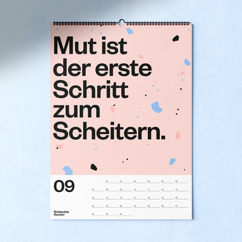 Schlechte Karten "Demotivierender Wandkalender 2026"