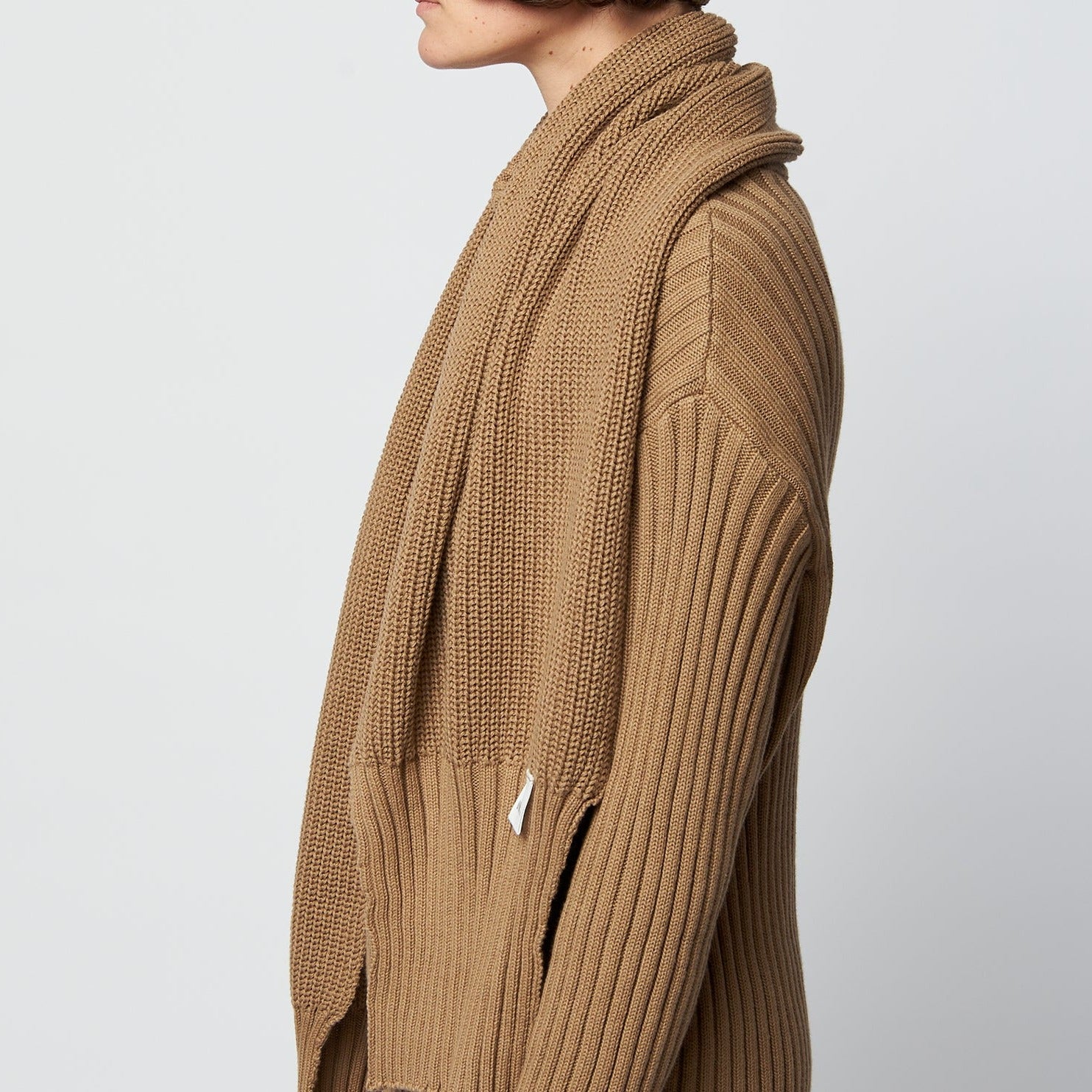 AFORAWORLD Schal "SCAR" Unisex Braun