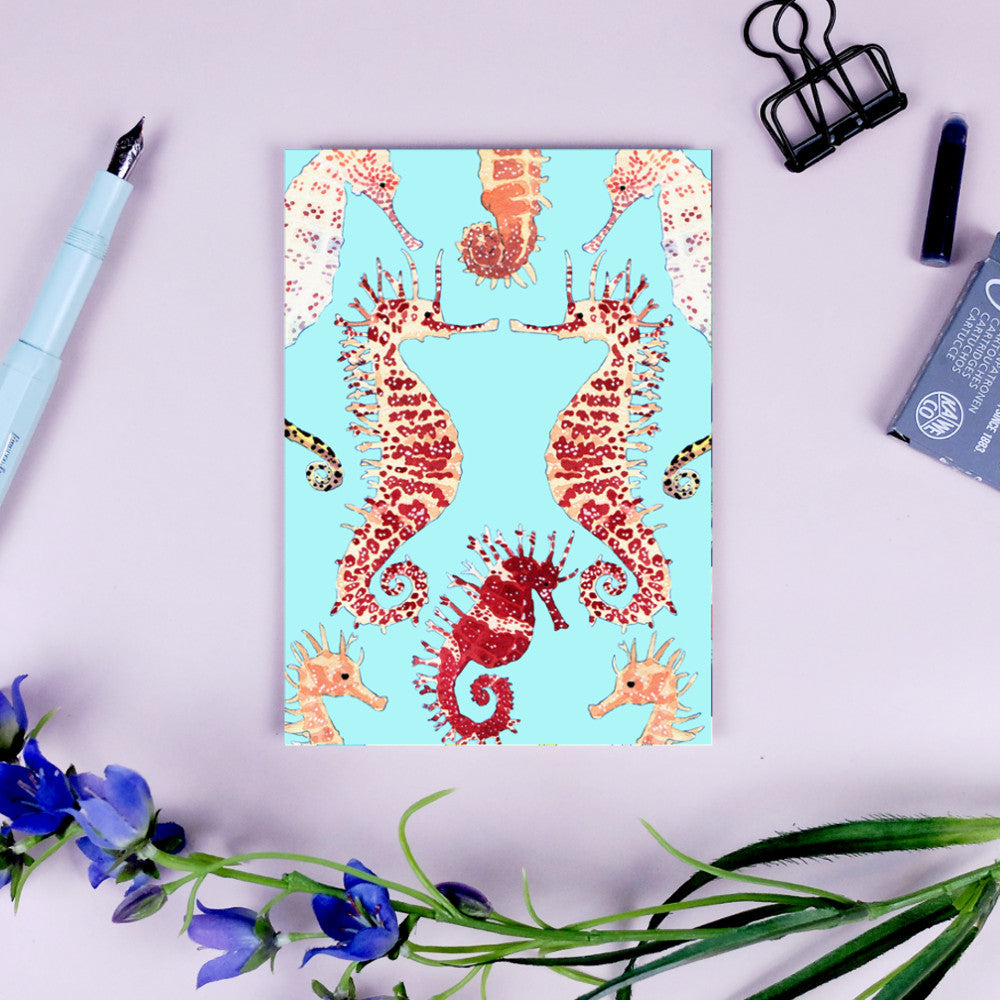 wonder of today Postkarte Seepferdchen DIN A6