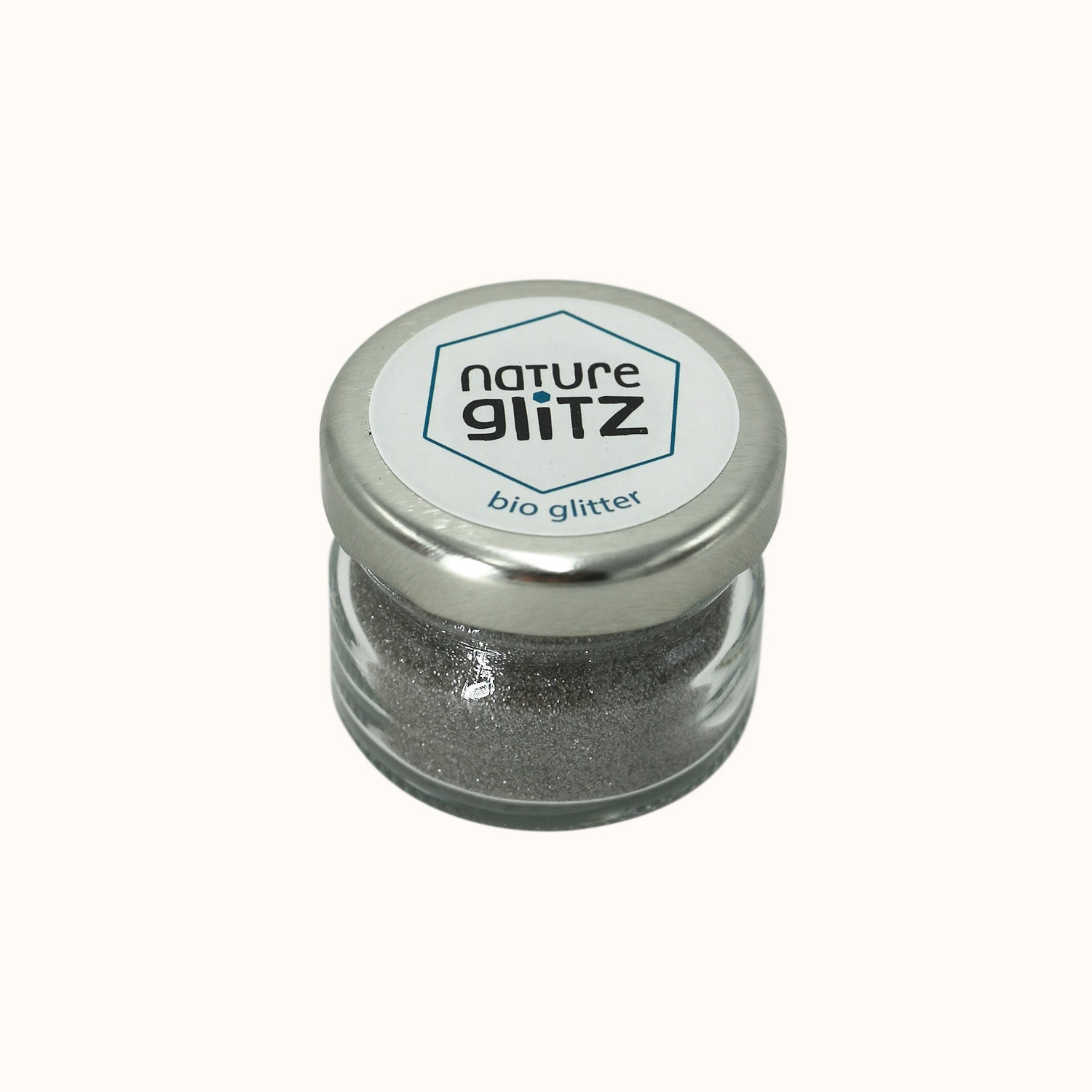 Naturalou Bio Glitzer von Nature Glitz Disco Silber fein