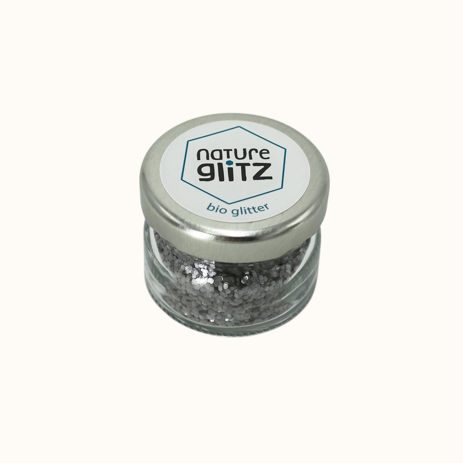 Naturalou Bio Glitzer von Nature Glitz Disco Silber mittel