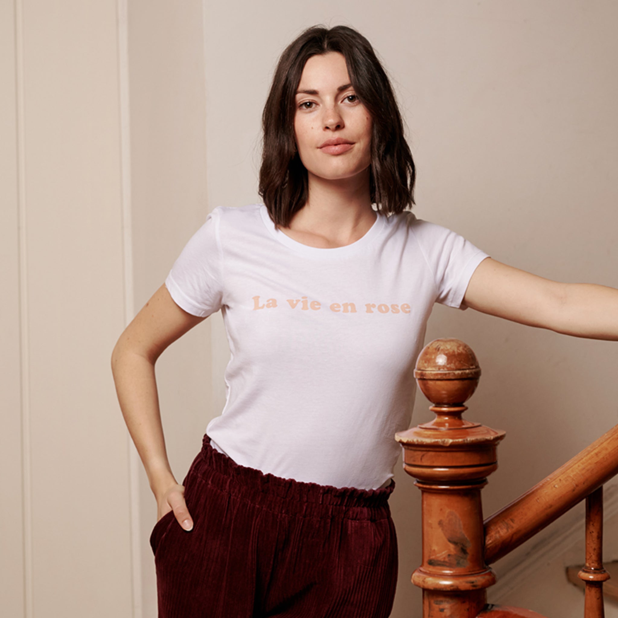 ME&MAY T-Shirt "La vie en rose" XS Pure