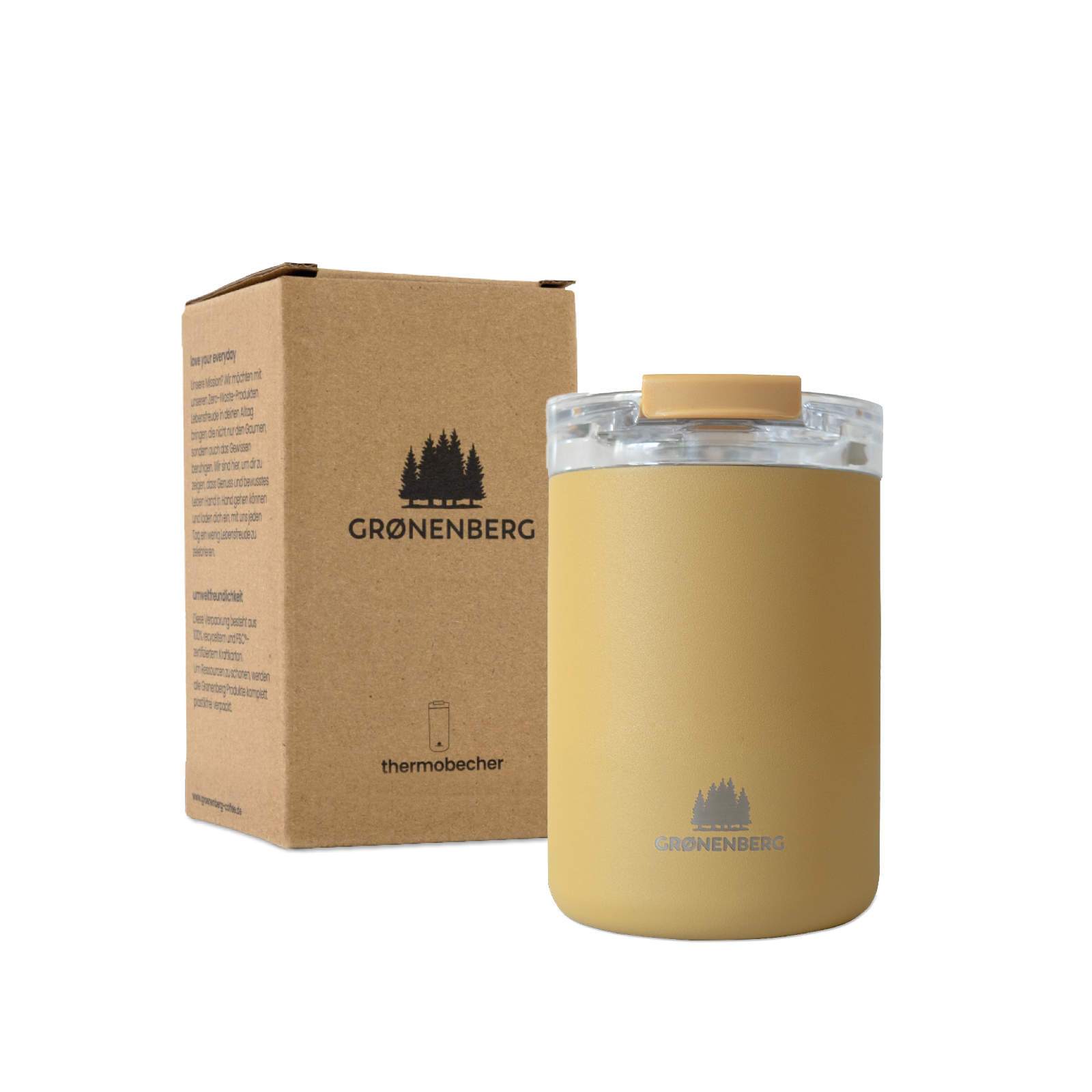Groenenberg Thermobecher Kaffeebecher to go 320ml Mustard