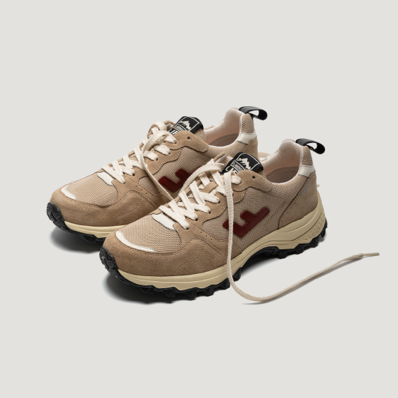Flamingo's Life Unisex Outdoor Sneaker "Tabei" Bone Cranberry