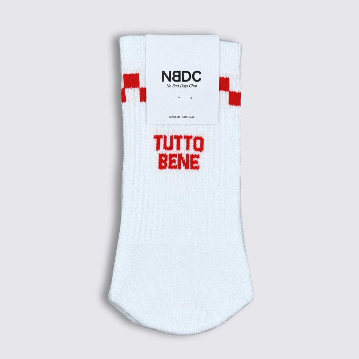 No Bad Days Club Tennissocken "TUTTO BENE ROSSO"