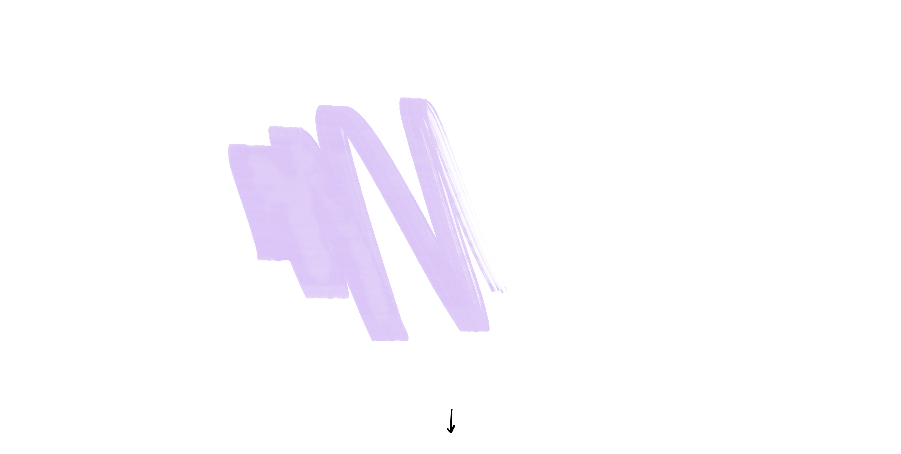 Lila Buchstaben auf schwarzem Hintergrund, die das Wort "Welcome" mit einem Überlagerungseffekt darstellen.