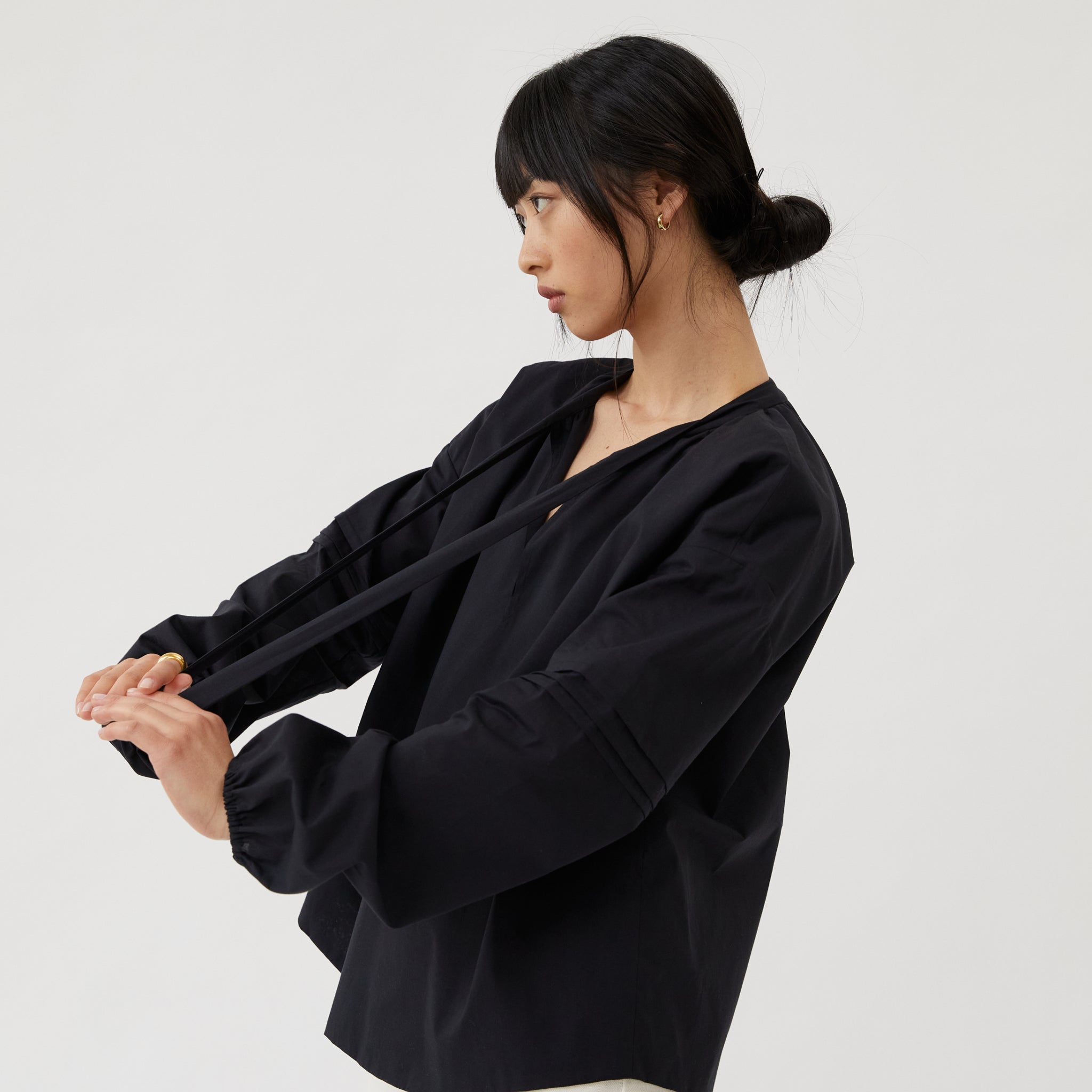 The Slow Label Puff-Sleeved Blouse