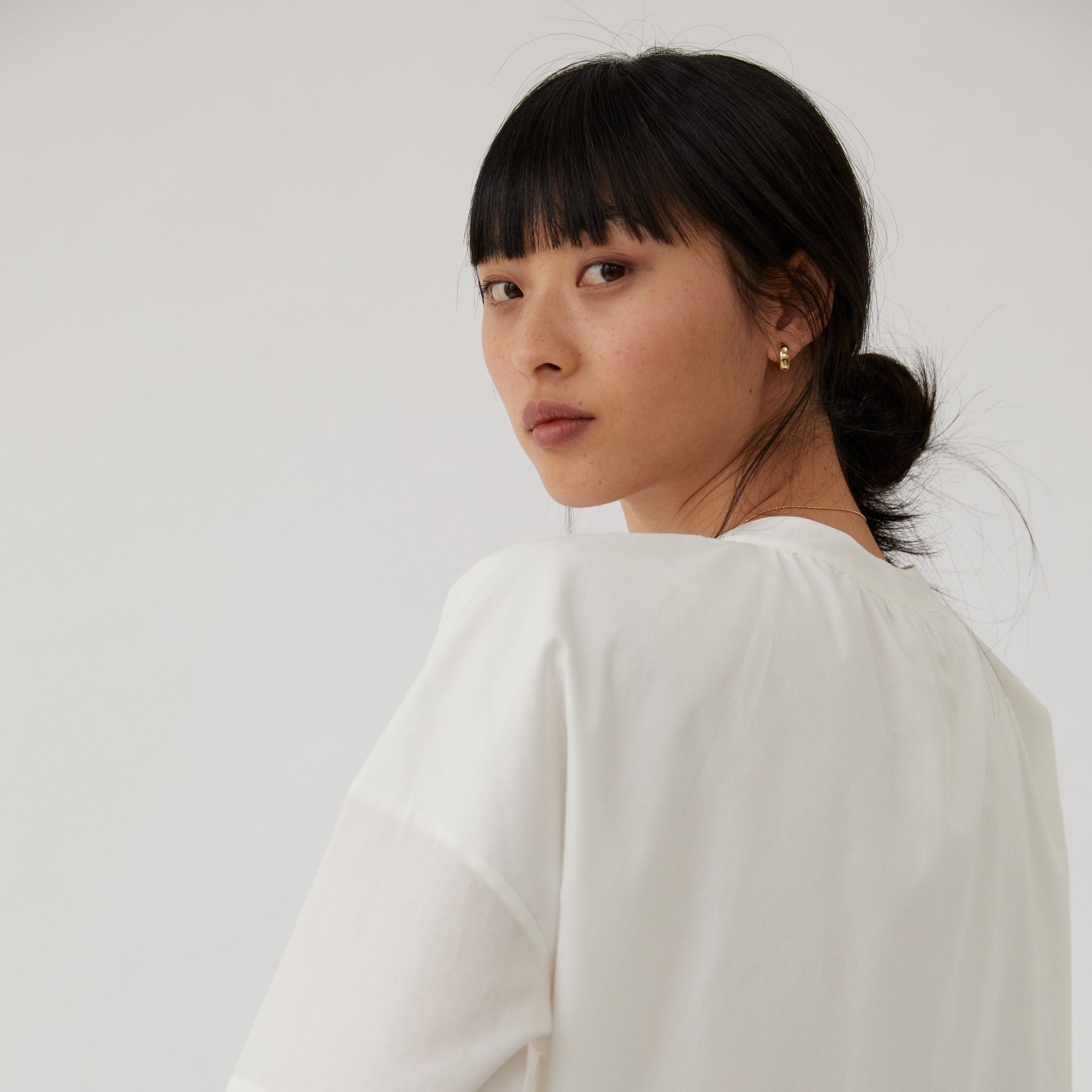 The Slow Label Puff-Sleeved Blouse
