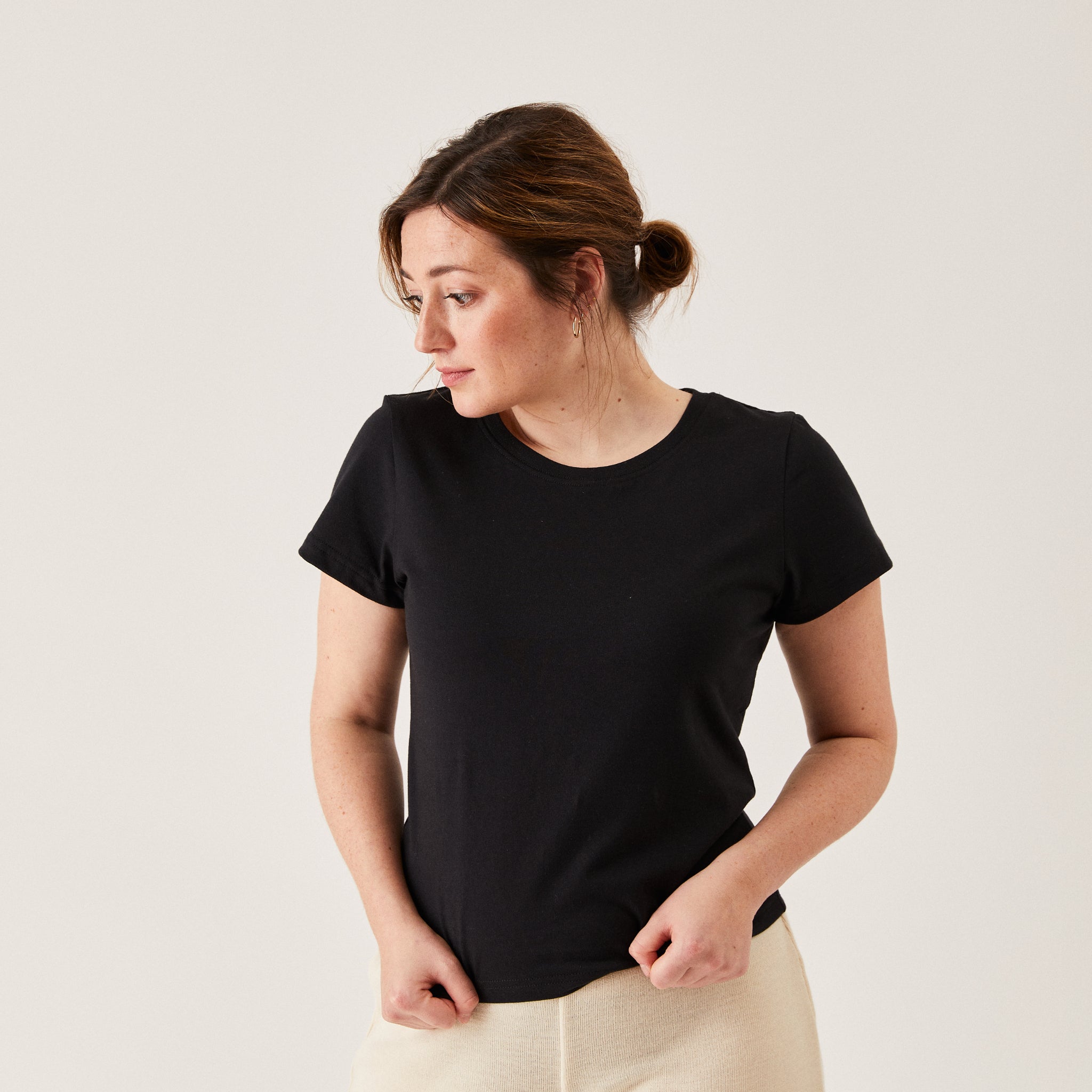 The Slow Label Fitted Tee Black