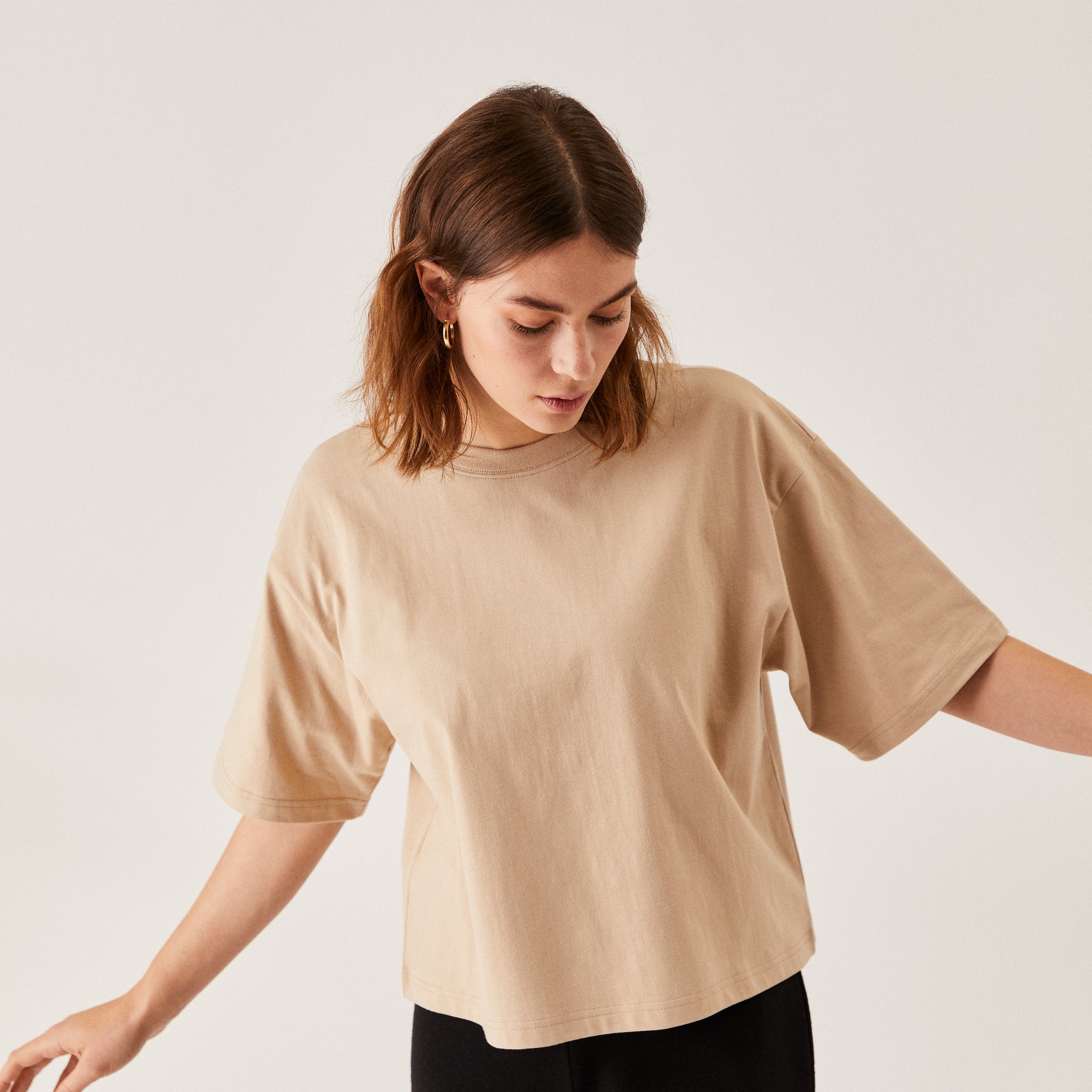 The Slow Label Boxy Tee Desert