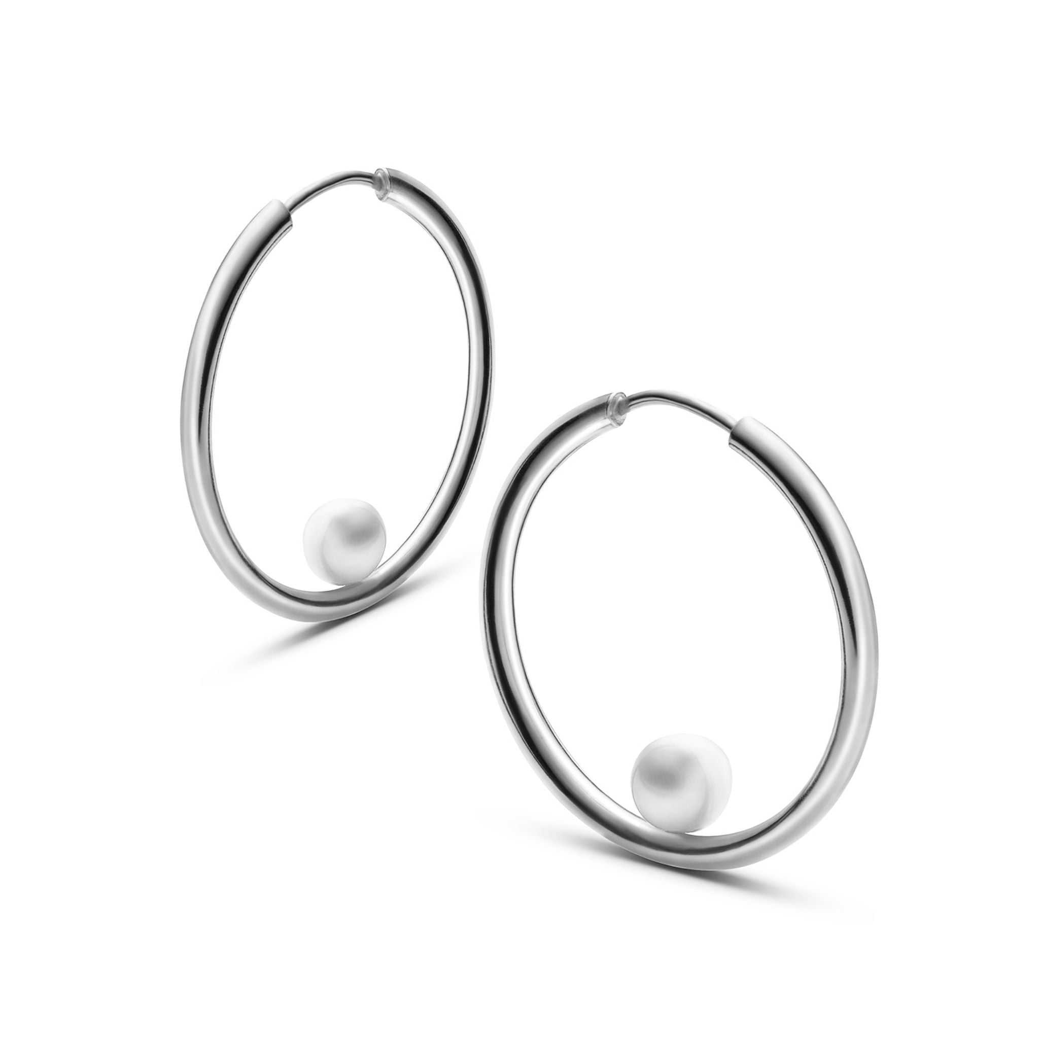 Jukserei Ohrringe "Trille Hoops" Silber