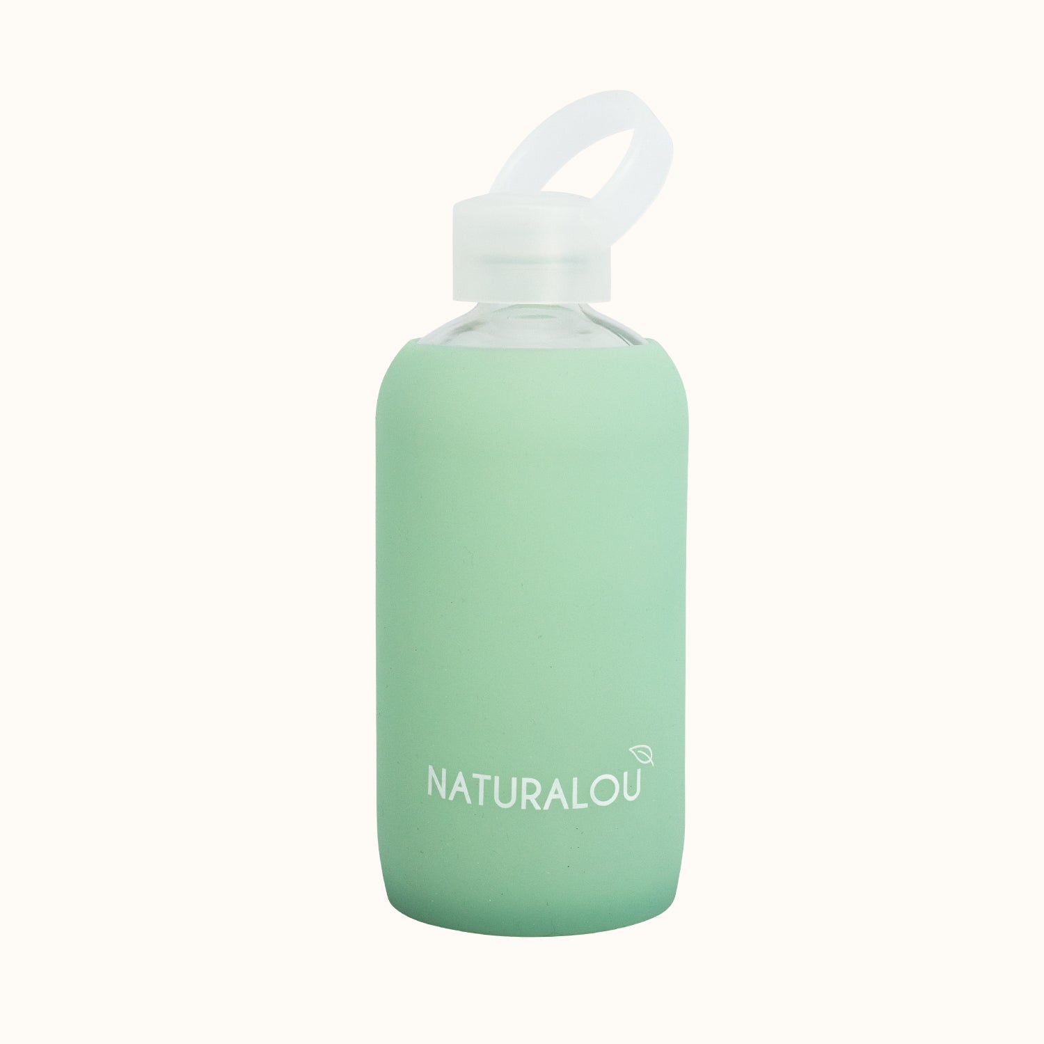 Naturalou Trinkflasche aus Glas 500ml Mint