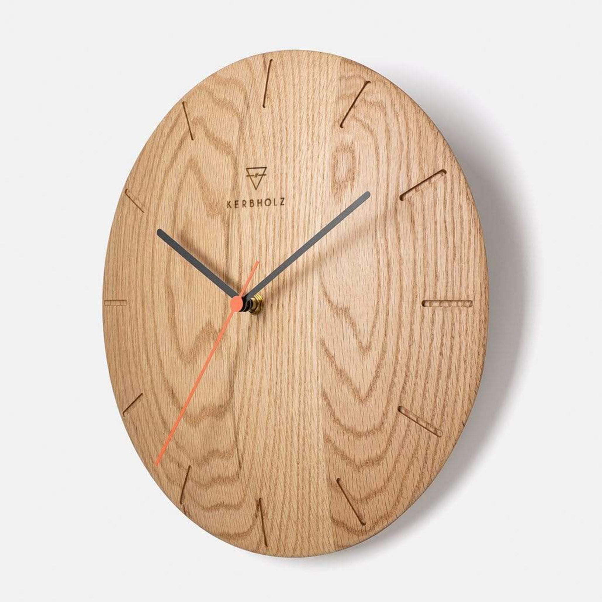 KERBHOLZ Wanduhr "UFO CLOKK" Oak