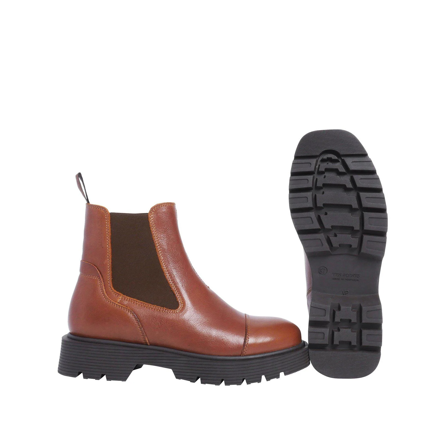 Ten Points Chelsea Stiefeletten "Mimmi" Roasted Brown