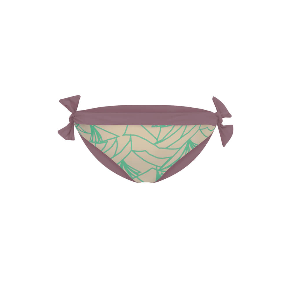 bleed clothing Reversible Bikini Pants Purple Beige Turquoise