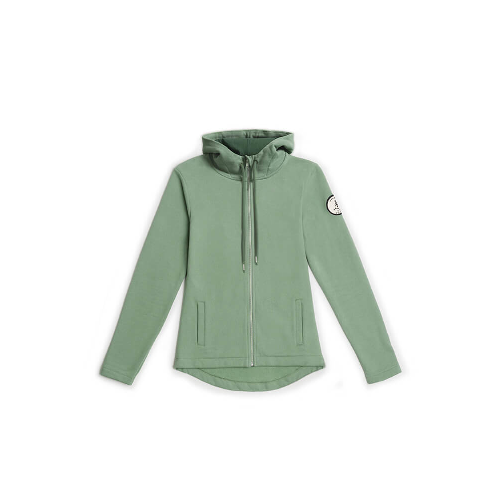 bleed clothing Damen Zip-Hoodie Ines Sage Green