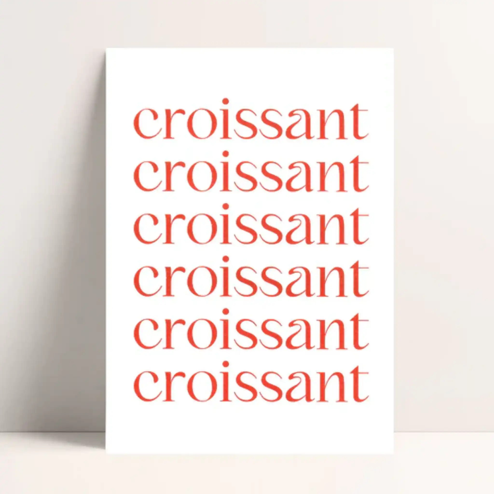 Jukserei Postkarte Croissant Red DIN A6