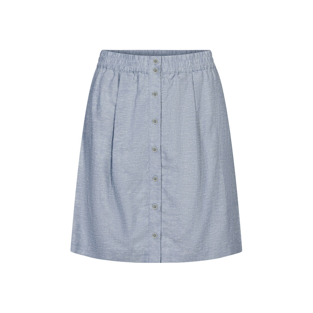 bleed clothing Hanno BUTTONED Hemp / Lyocell (TENCEL™) Skirt Blue