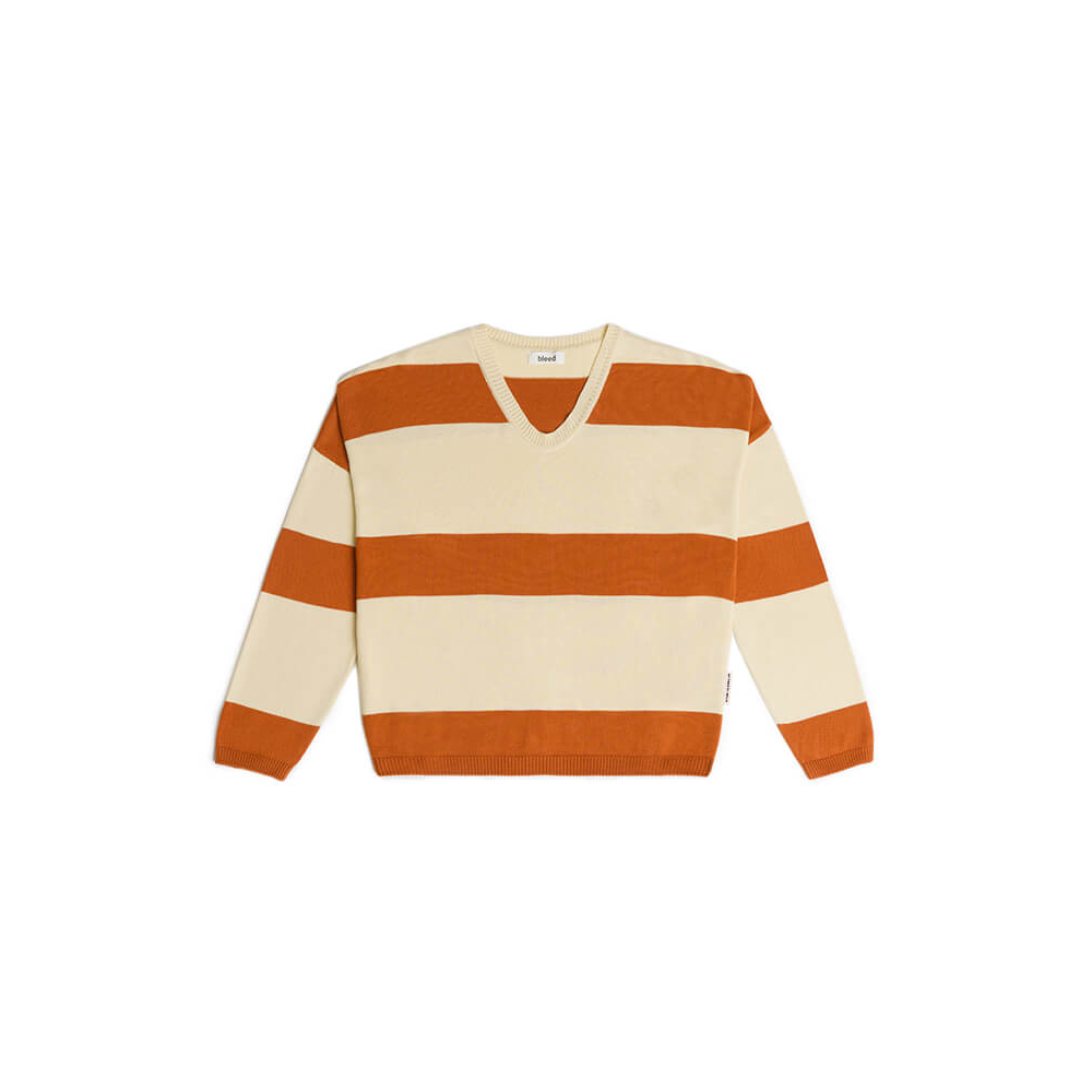 bleed clothing Damen Light-Breeze Lyocell (TENCEL™) Knitted Jumper Beige Orange Brown