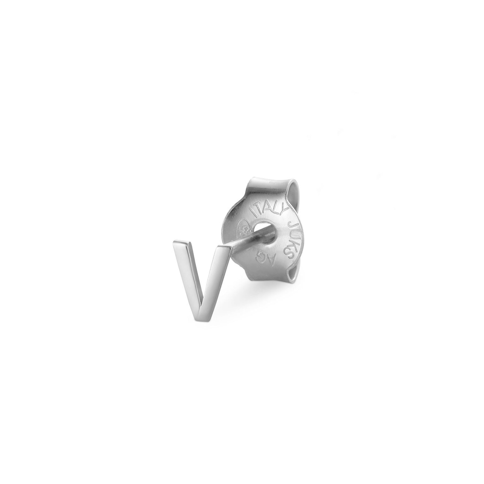 Jukserei Ohrstecker "LETTER" Silber V