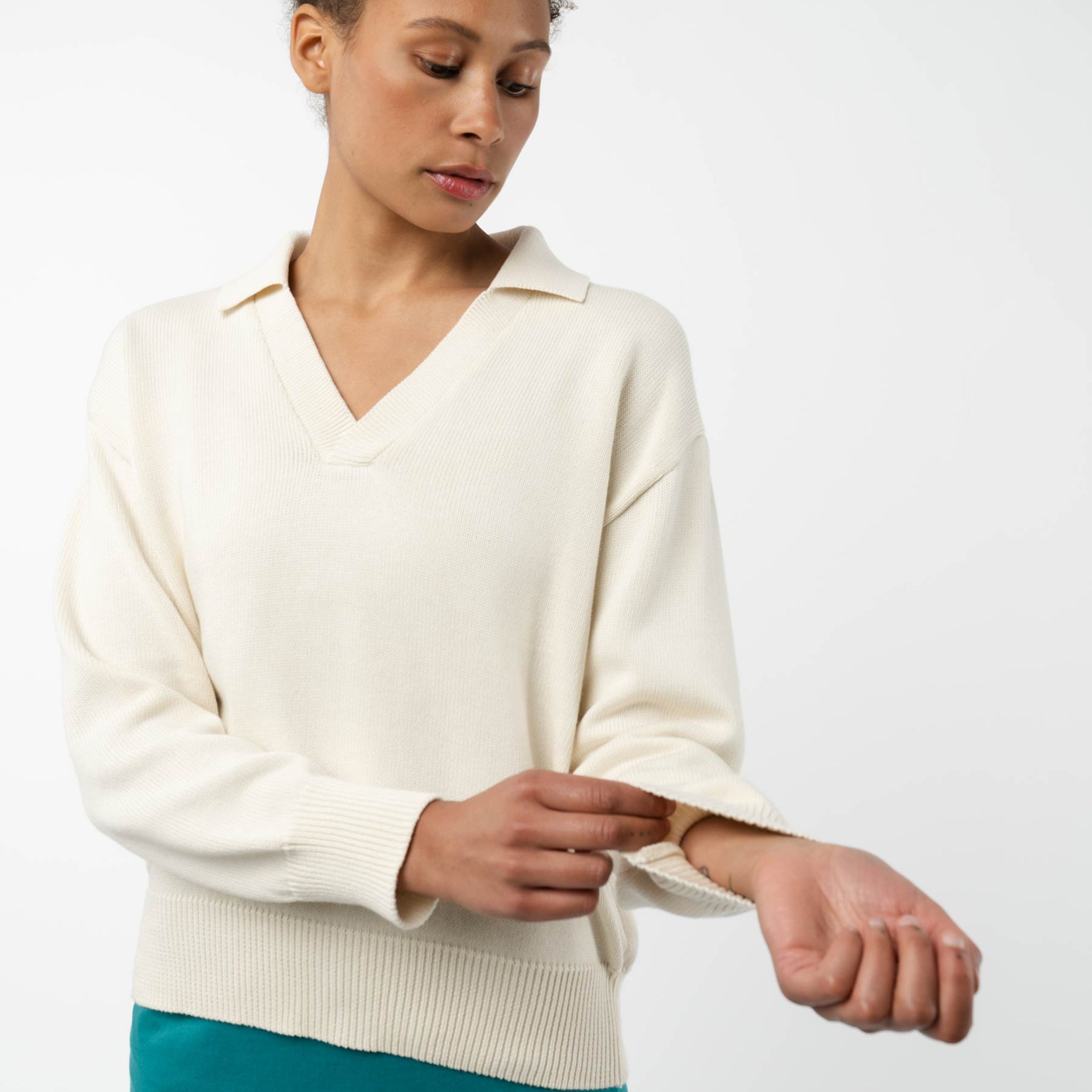 MELA Damen V-Neck Strickpullover "VEDA"