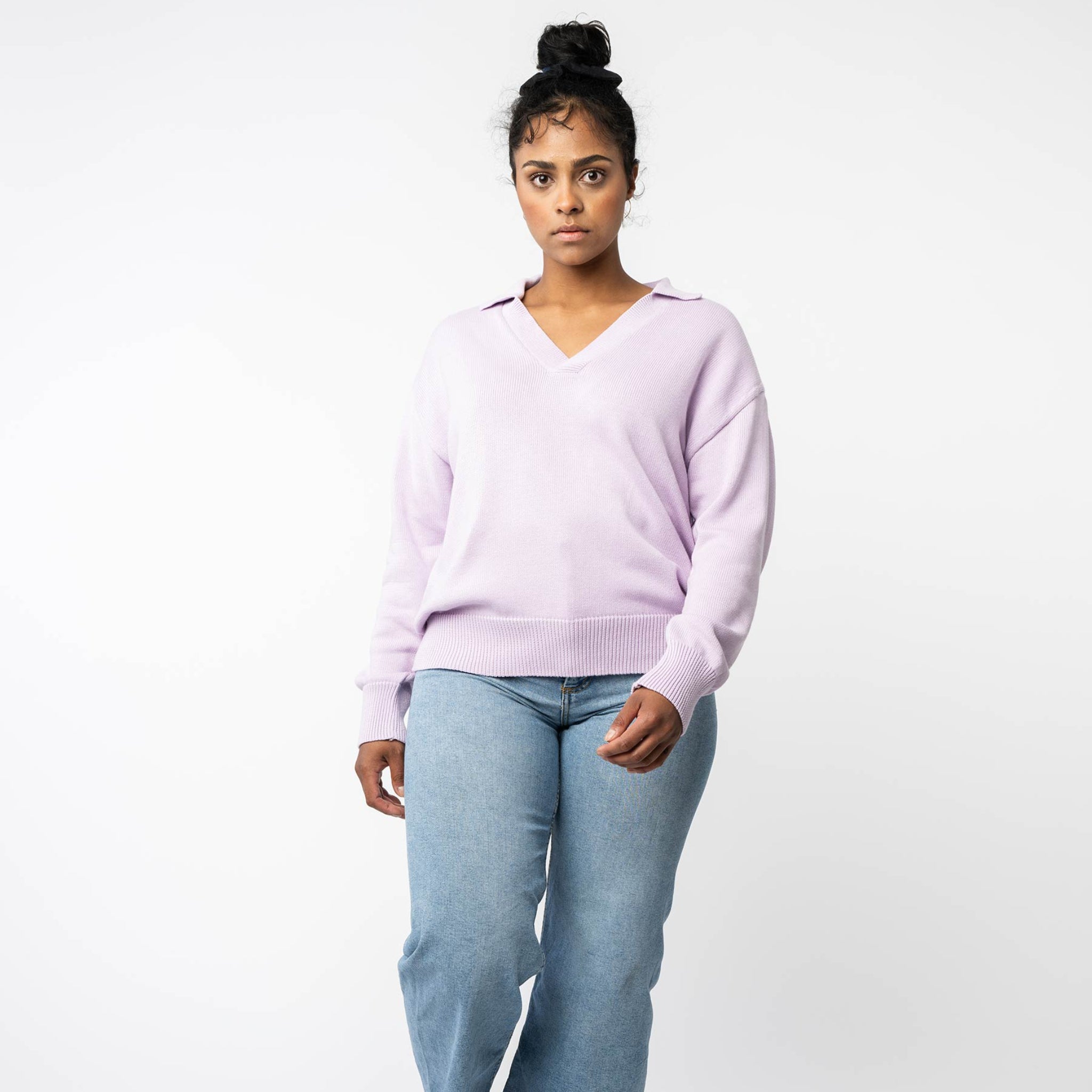 MELA Damen V-Neck Strickpullover "VEDA"