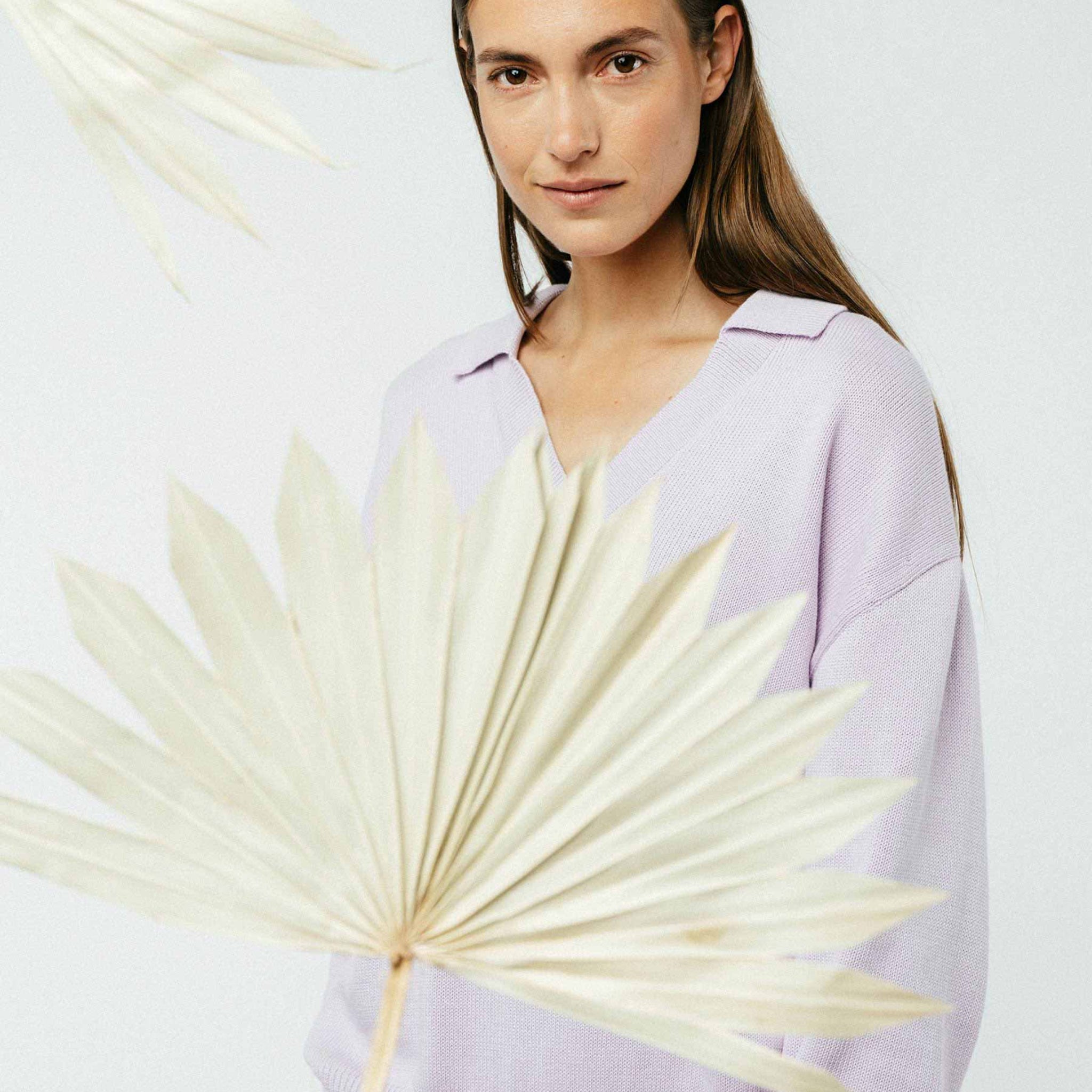 MELA Damen V-Neck Strickpullover "VEDA"