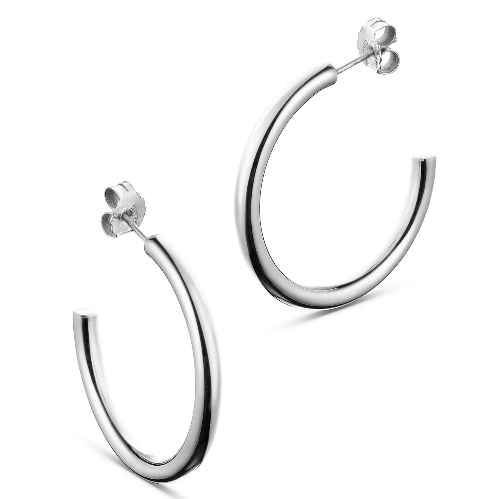 Jukserei Ohrstecker "VIVA HOOP LARGE" Silber