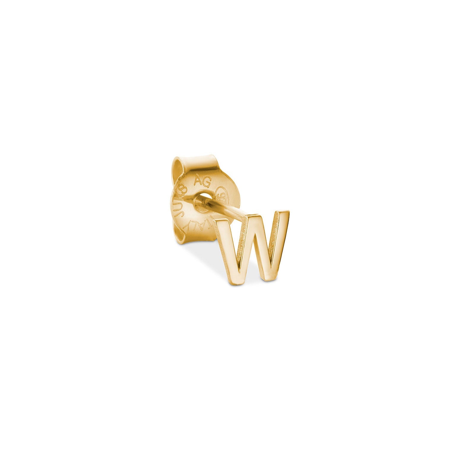 Jukserei Ohrstecker "LETTER" Gold W
