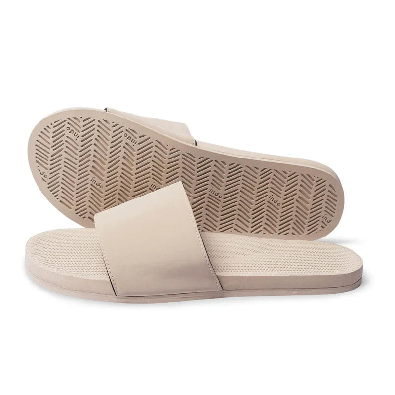 indosole Herren Sandalen "Slides" Sea Salt